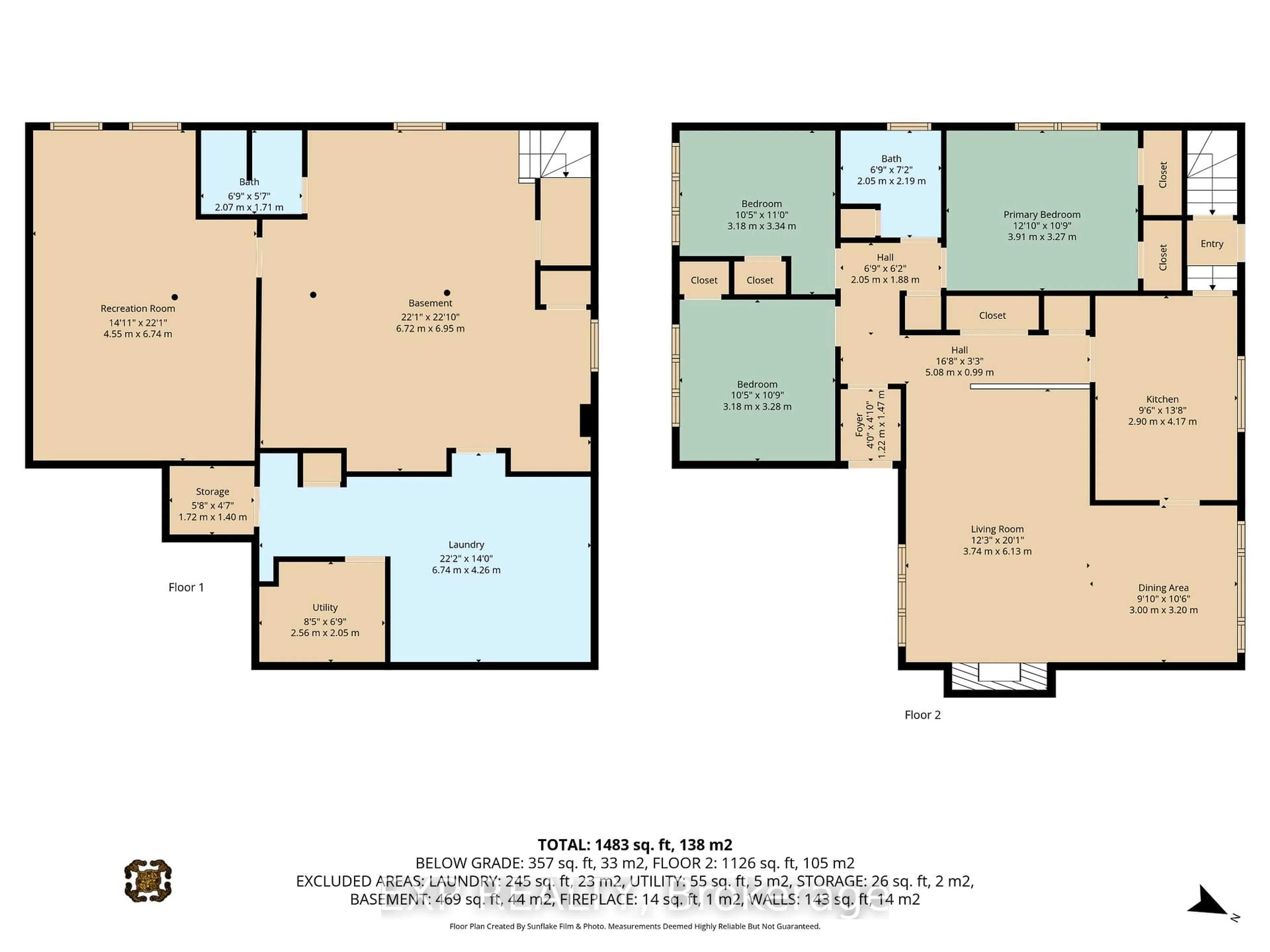 Floor plan for 2393 Sheldon Ave, Ottawa Ontario K2C 1K4