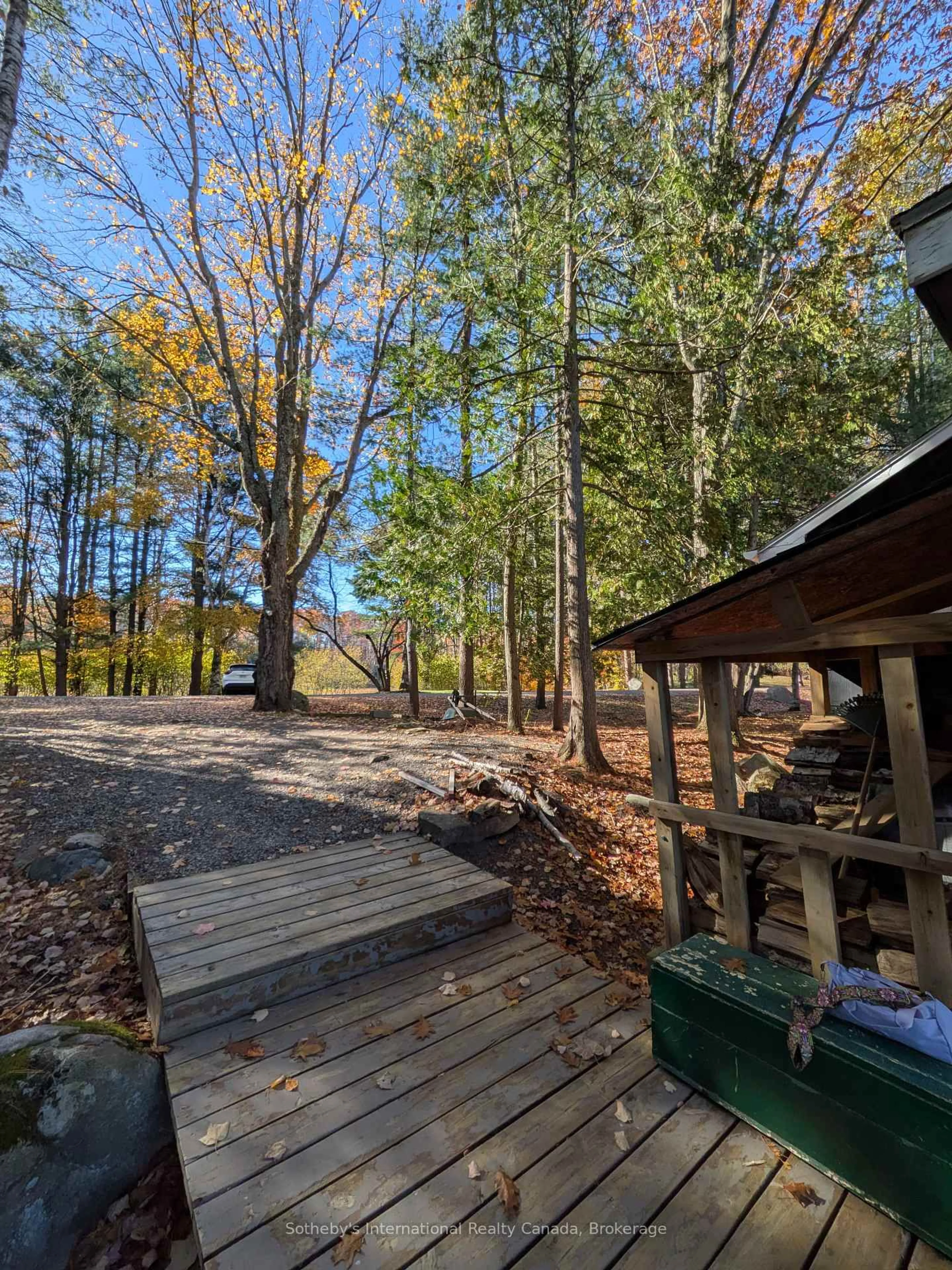 Patio, forest/trees view for 1063 Whiteside Rd, Muskoka Lakes Ontario P0B 1J0