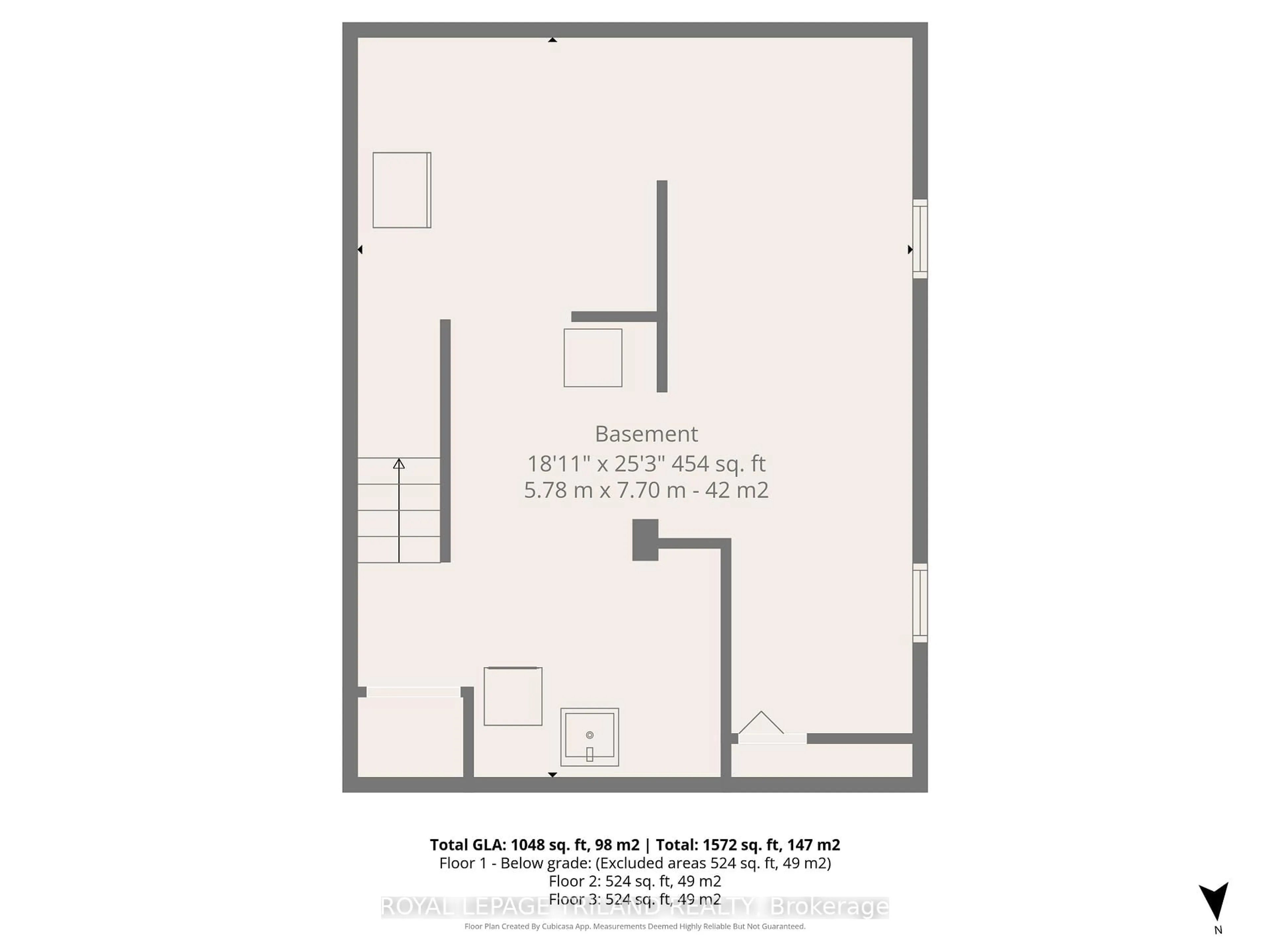 Floor plan for 51 Maple St, St. Thomas Ontario N5R 1Y8