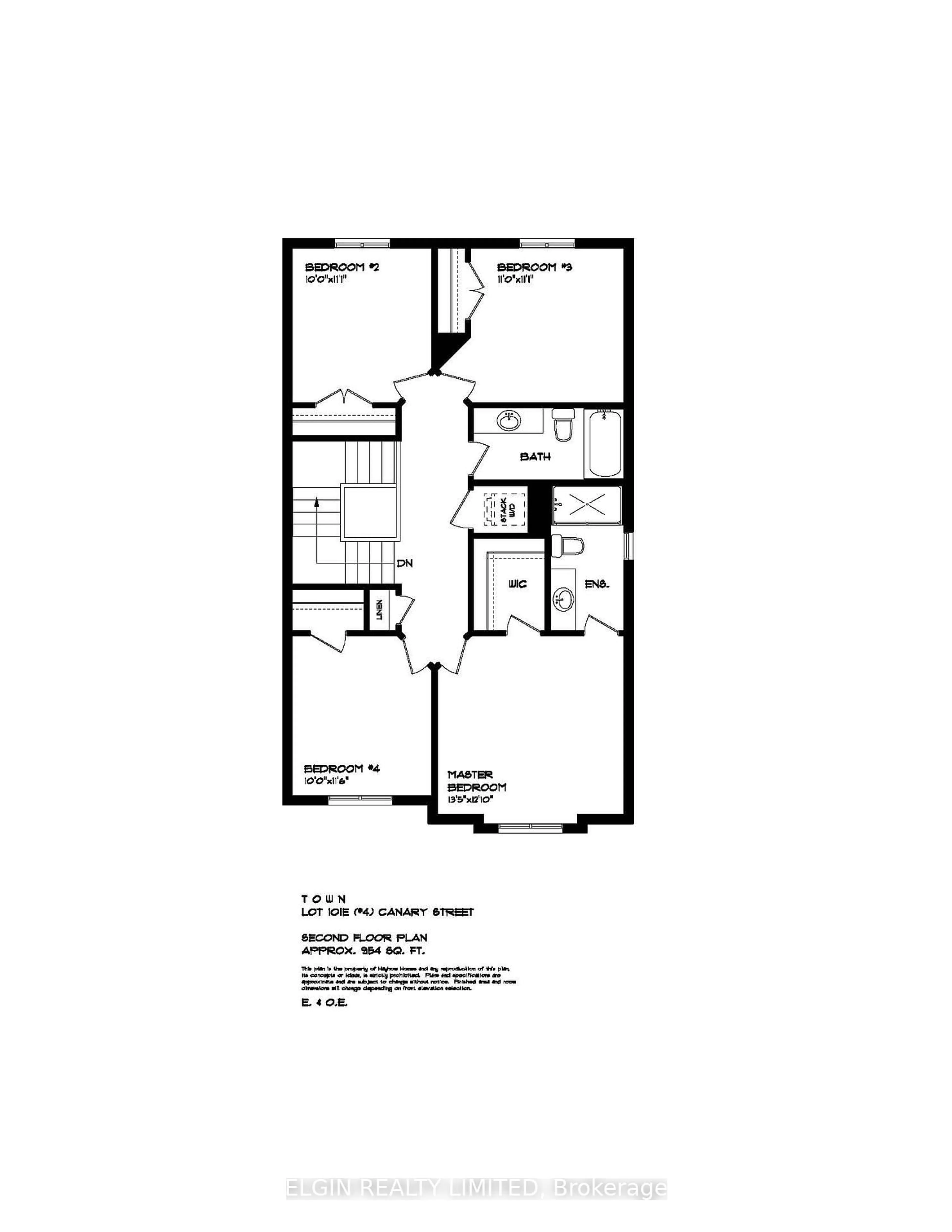 Floor plan for 4 Canary St, Tillsonburg Ontario N4G 0K4