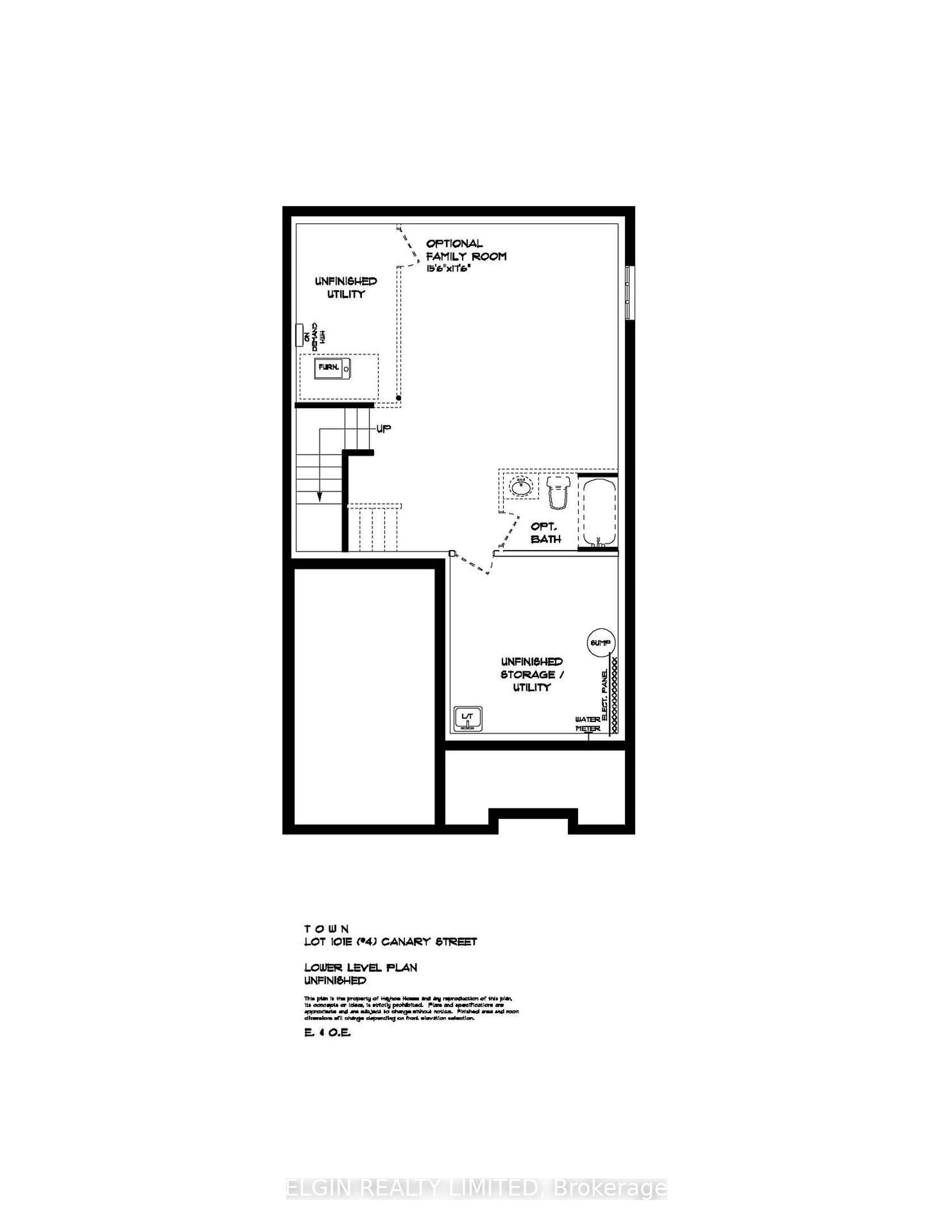 Floor plan for 4 Canary St, Tillsonburg Ontario N4G 0K4
