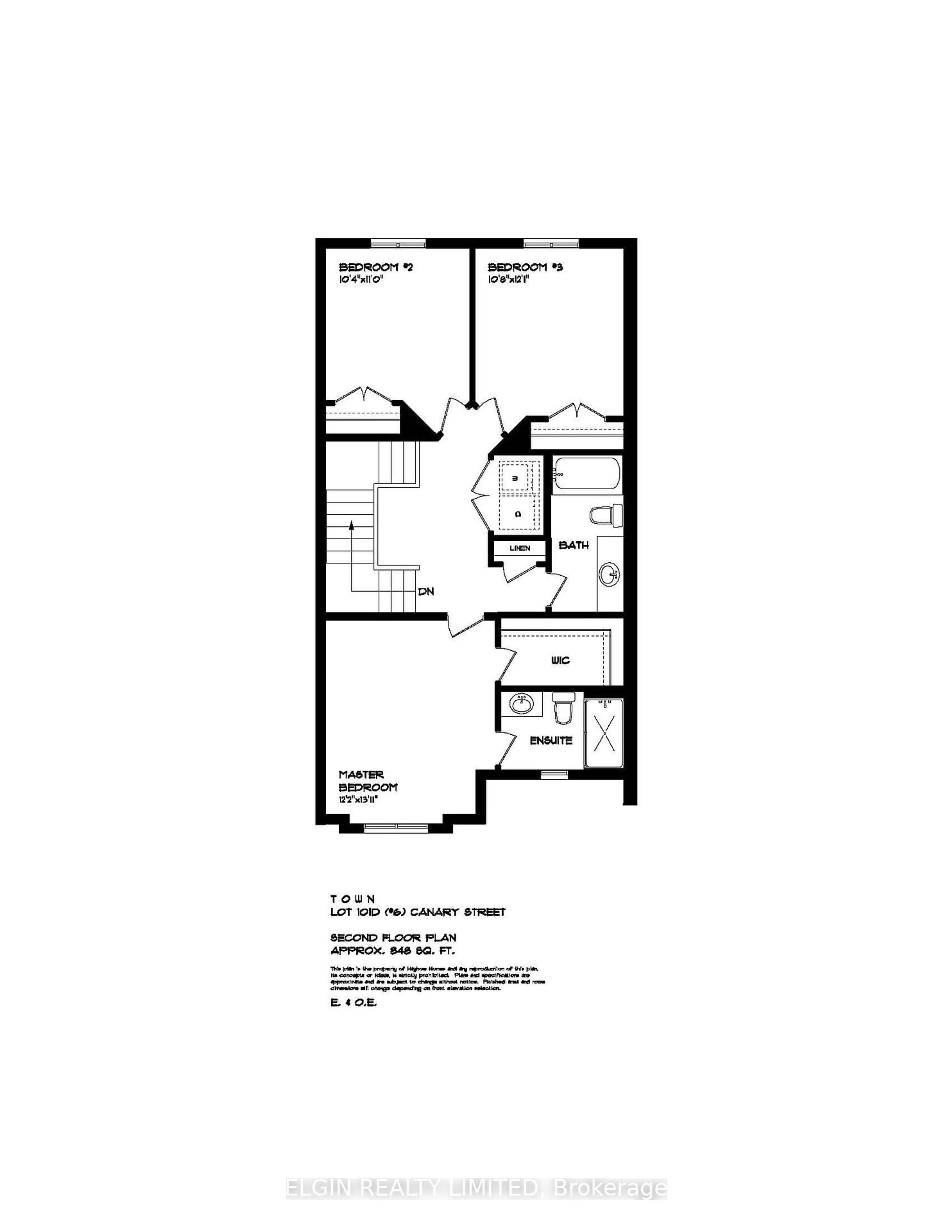 Floor plan for 6 Canary St, Tillsonburg Ontario N4G 0K4