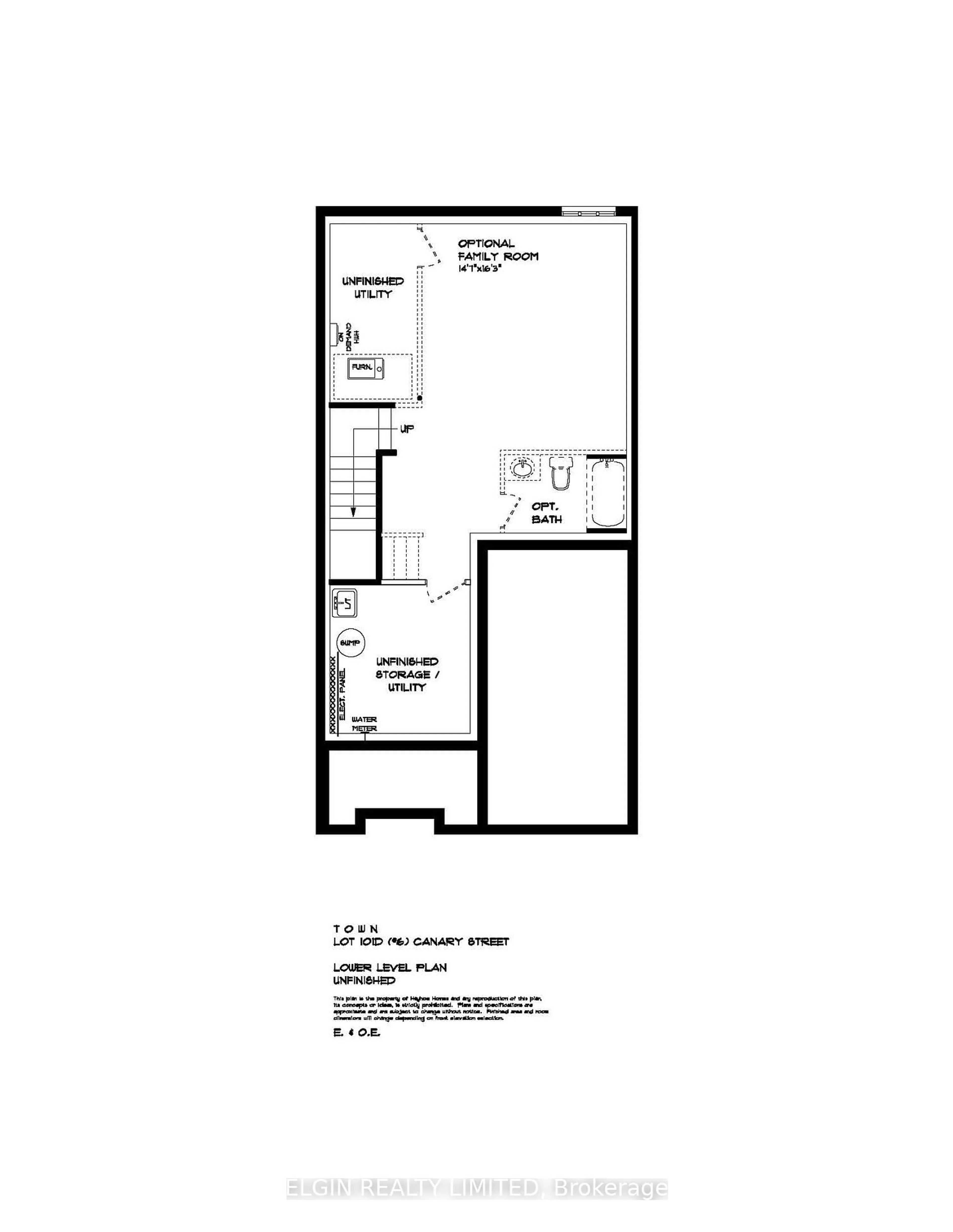 Floor plan for 6 Canary St, Tillsonburg Ontario N4G 0K4