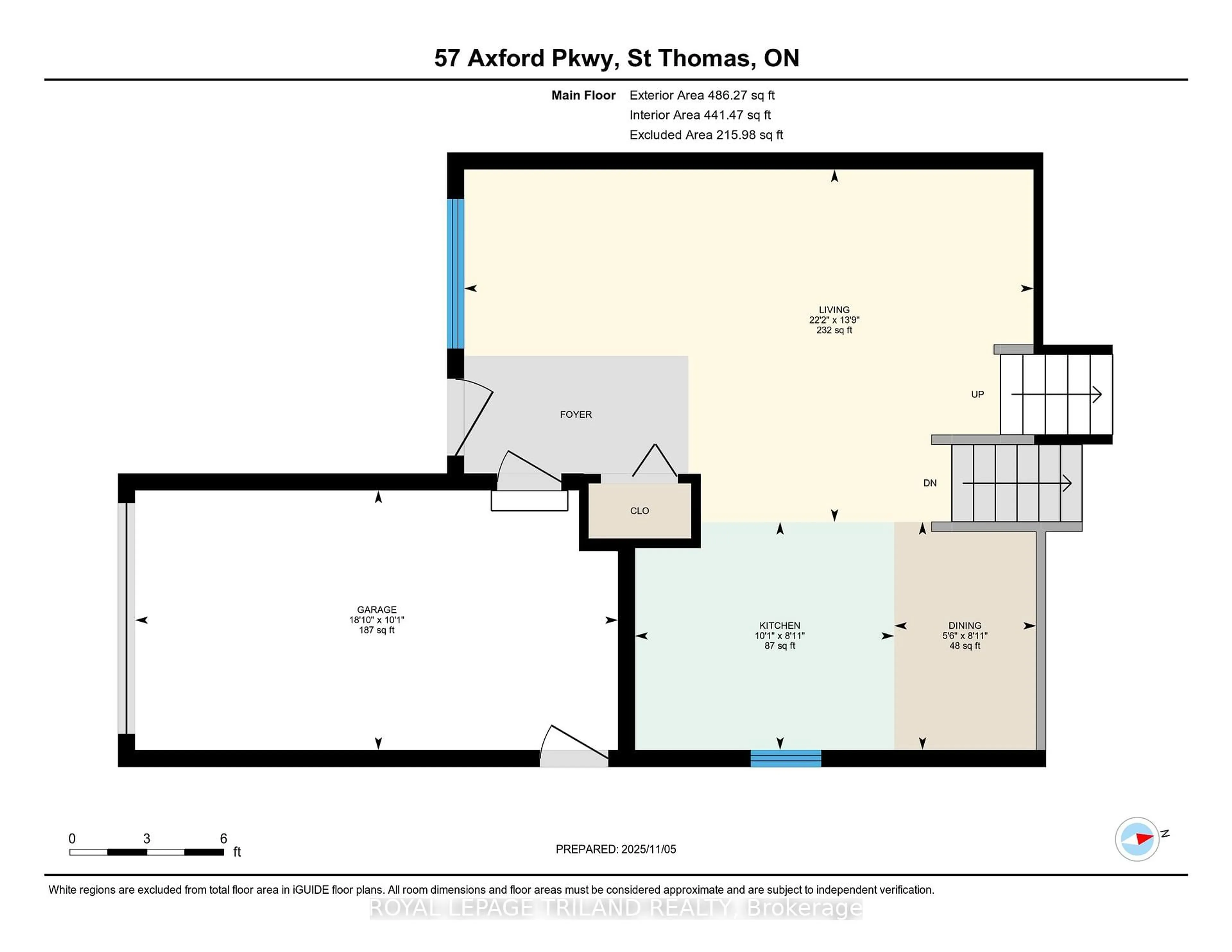 Floor plan for 57 Axford Pkwy, St. Thomas Ontario N5R 6E7
