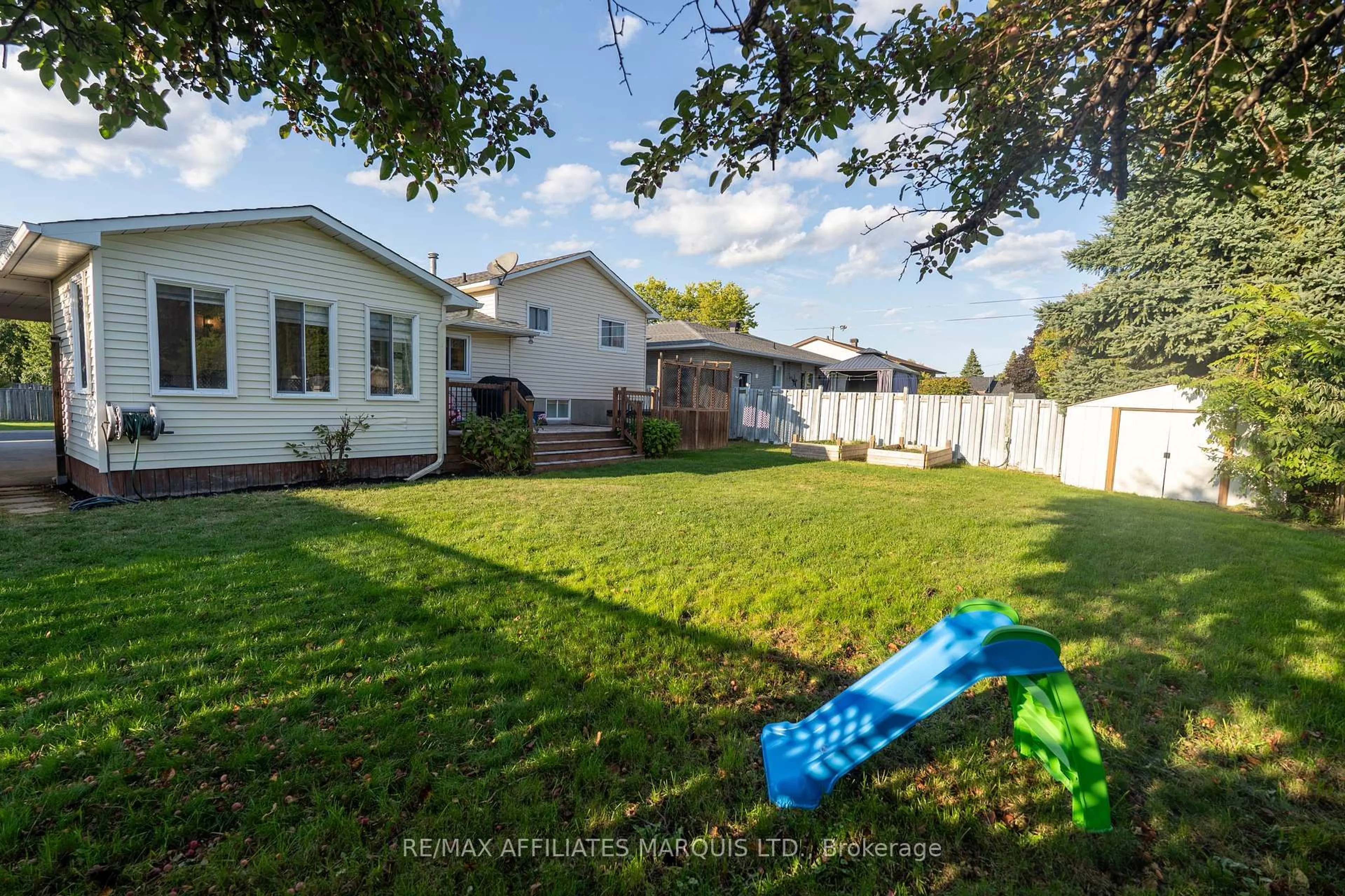 A pic from outside/outdoor area/front of a property/back of a property/a pic from drone, street for 1619 First St, Cornwall Ontario K6H 7A5