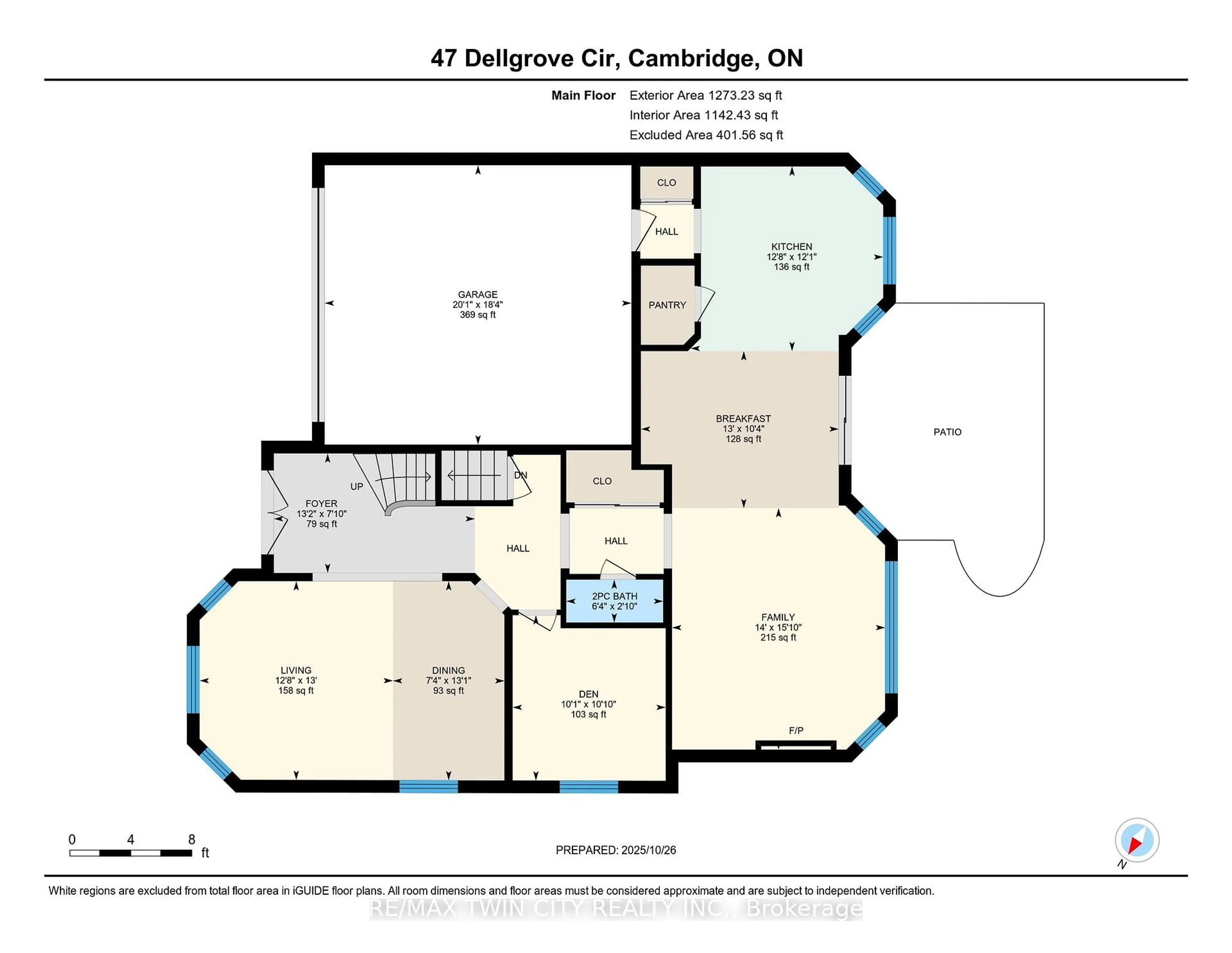 Floor plan for 47 Dellgrove Circ, Cambridge Ontario N1T 2J9