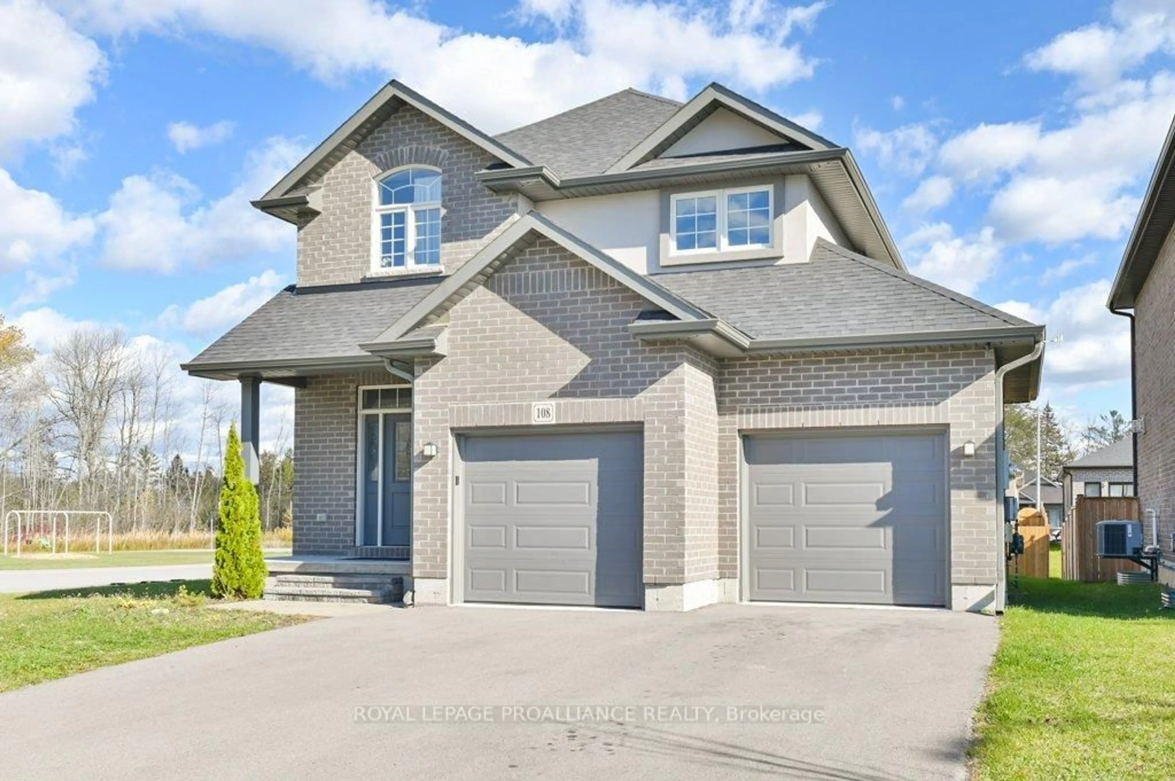 Home with brick exterior material, street for 108 Ledgerock Crt, Quinte West Ontario K8R 0A1