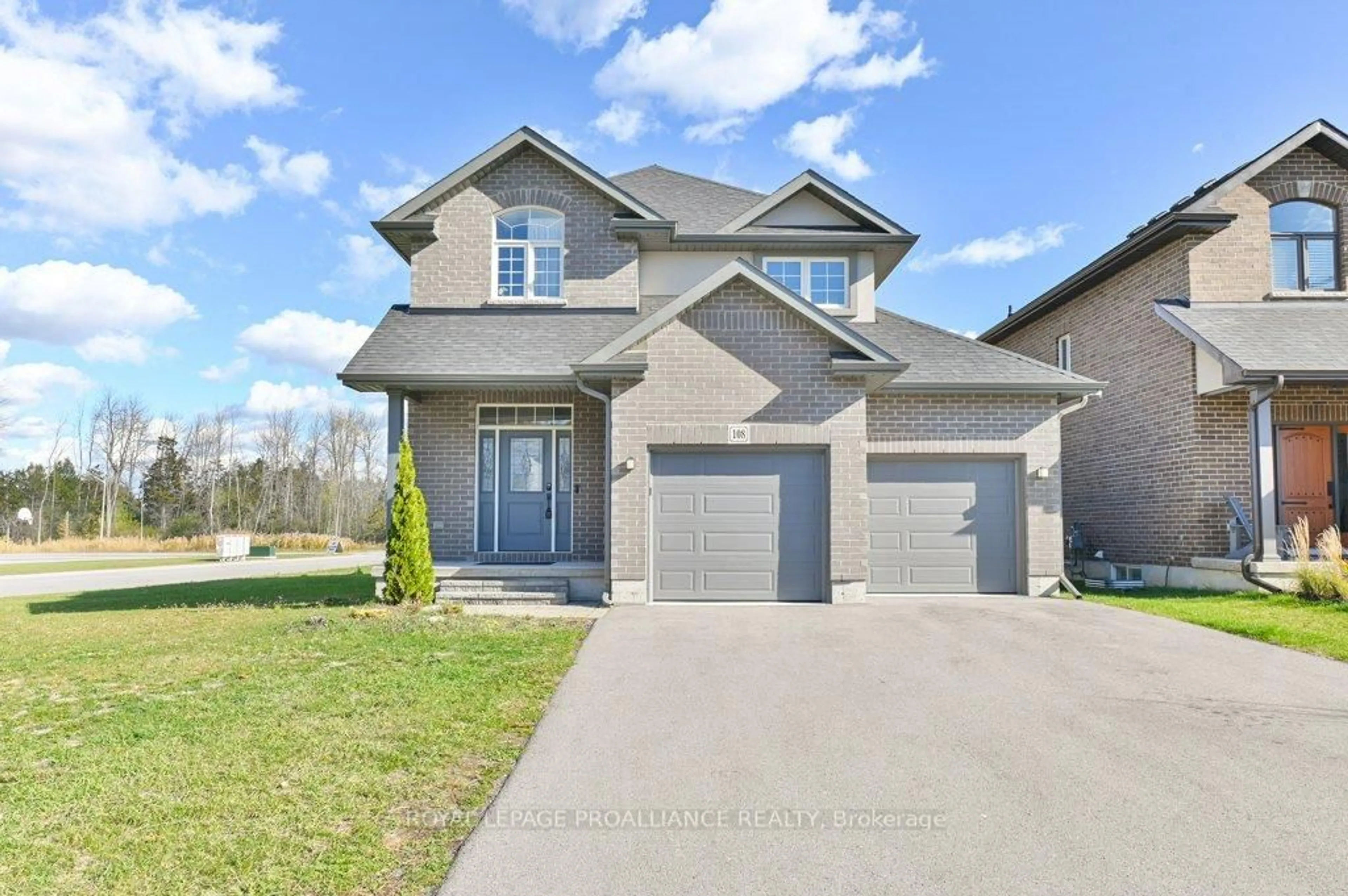 Home with brick exterior material, street for 108 Ledgerock Crt, Quinte West Ontario K8R 0A1