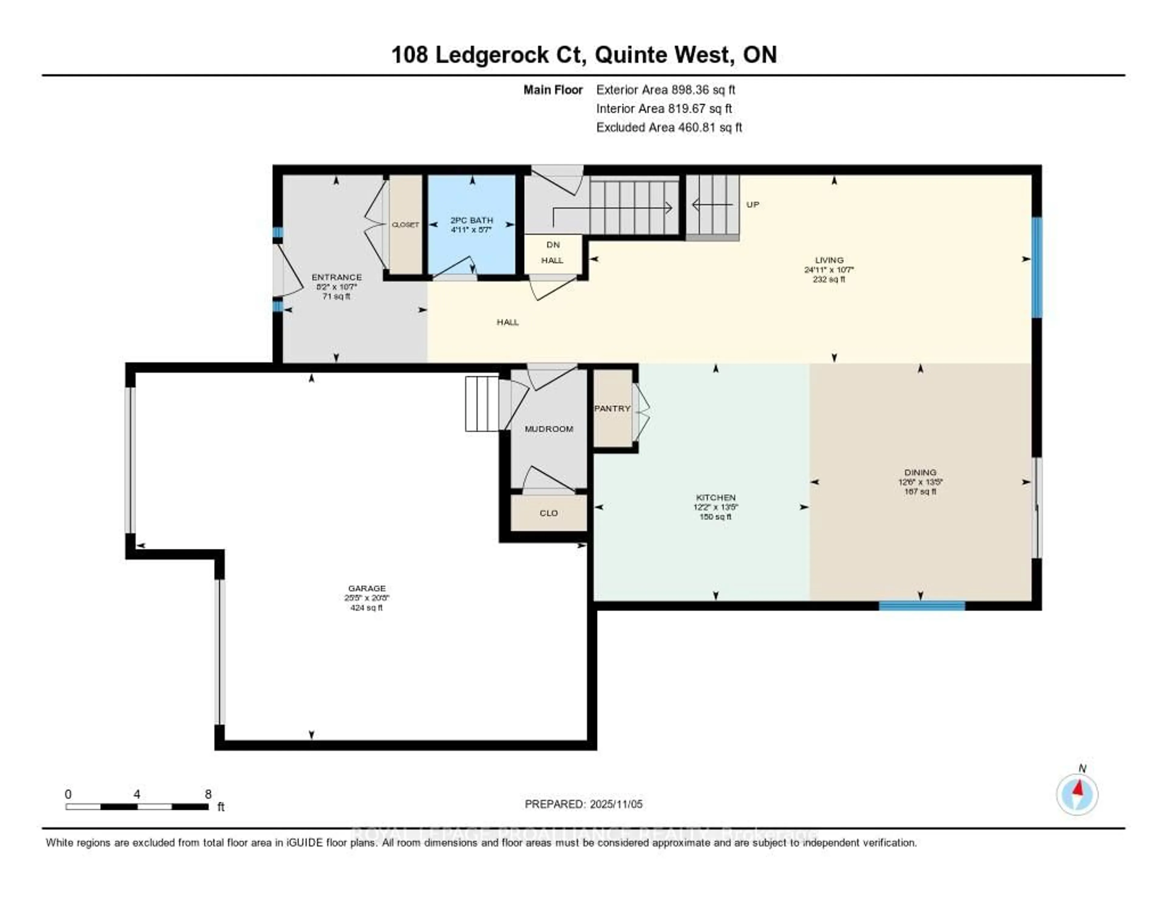 Floor plan for 108 Ledgerock Crt, Quinte West Ontario K8R 0A1