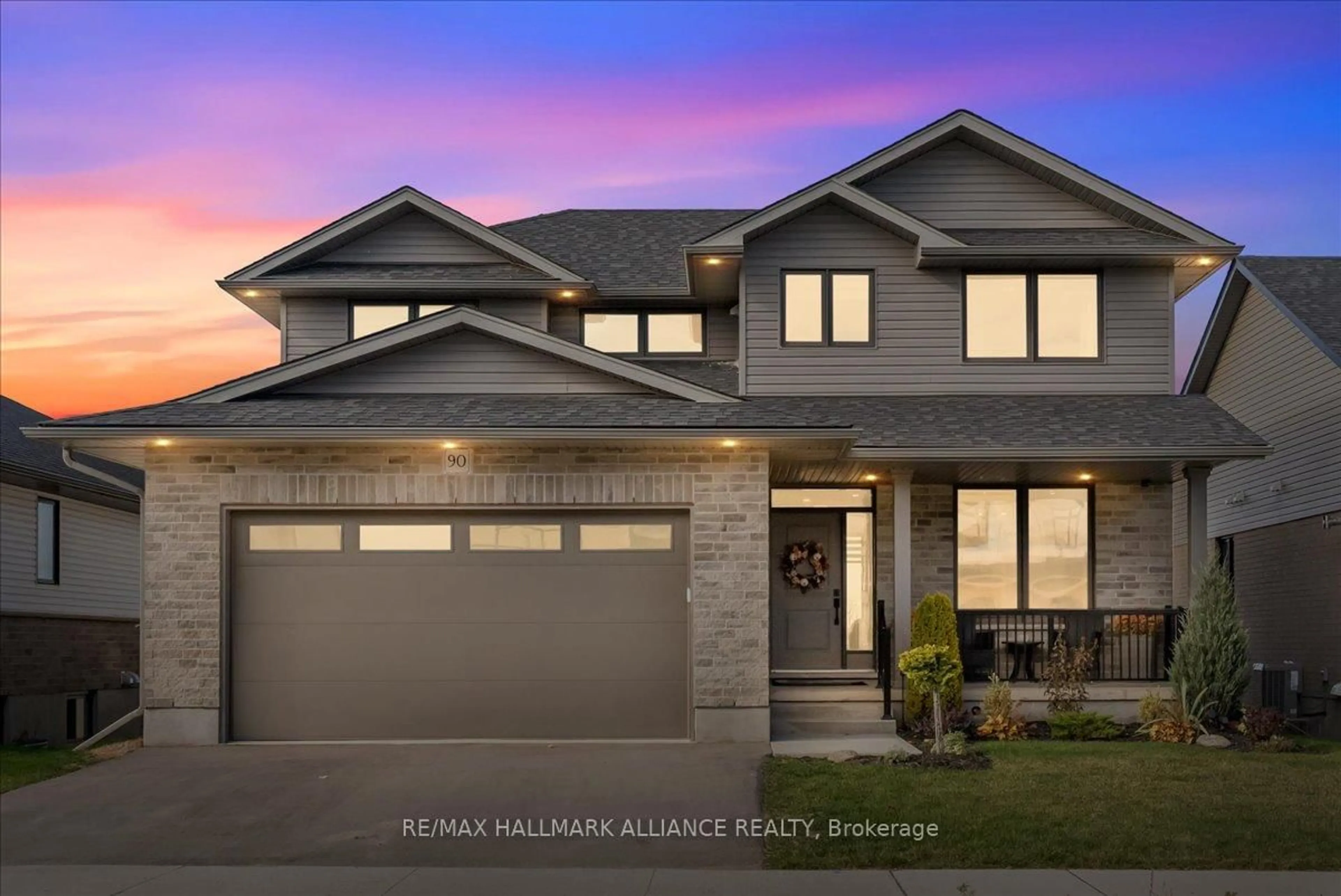 Home with brick exterior material, street for 90 Rea Dr, Centre Wellington Ontario N1M 0H5