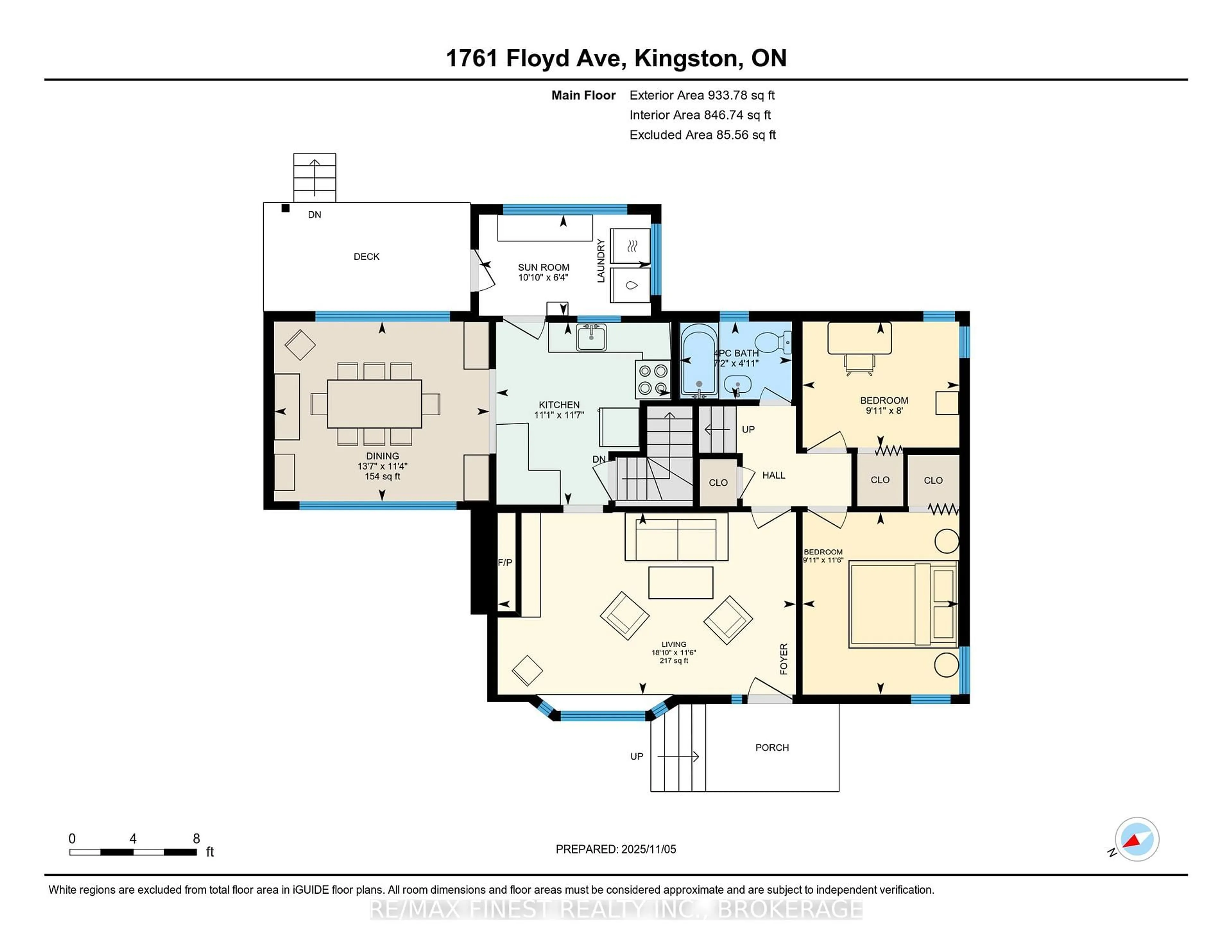 Floor plan for 1761 Floyd Ave, Kingston Ontario K7L 4V4