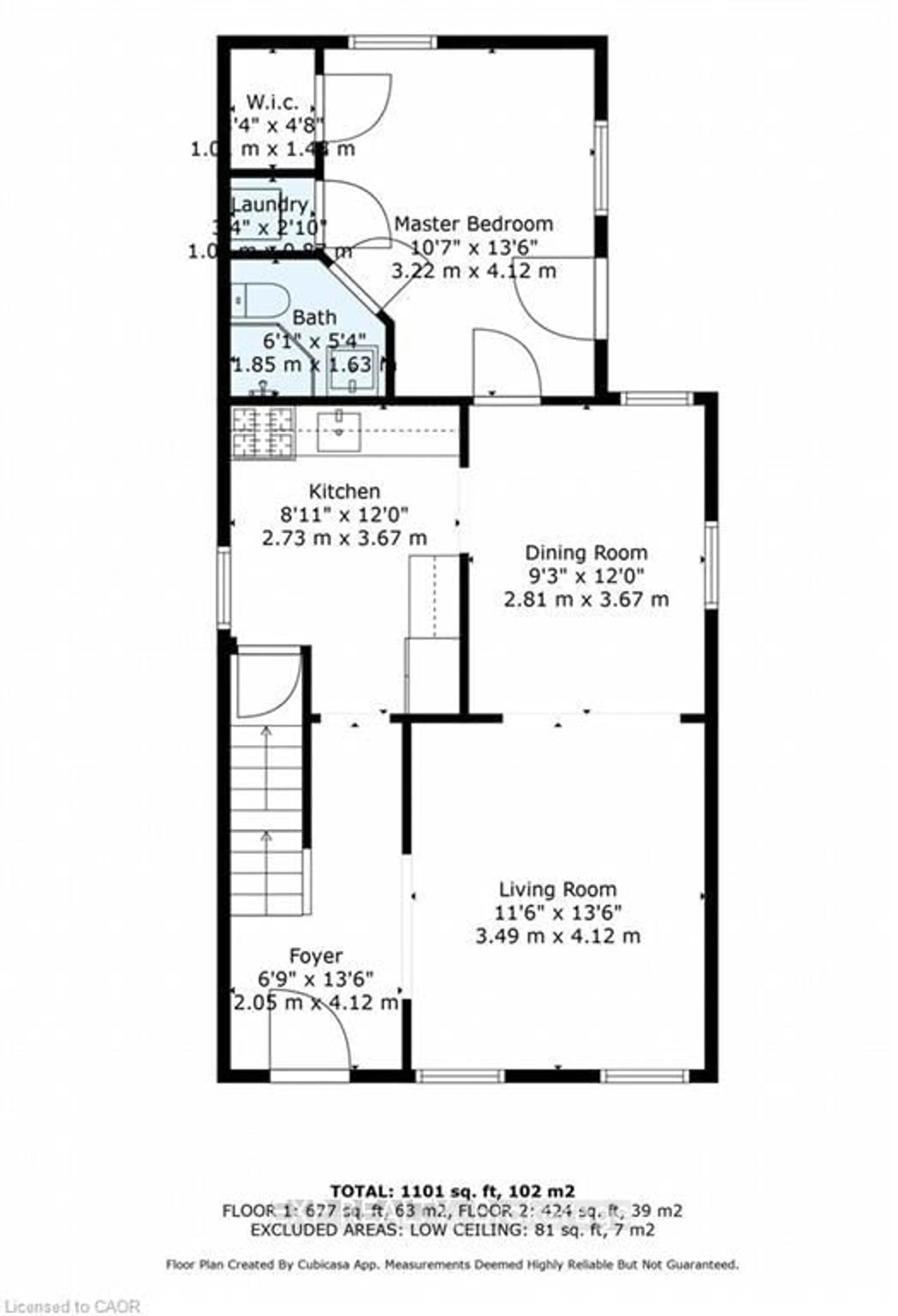 Floor plan for 142 Sanford Ave, Hamilton Ontario L8L 5Z5