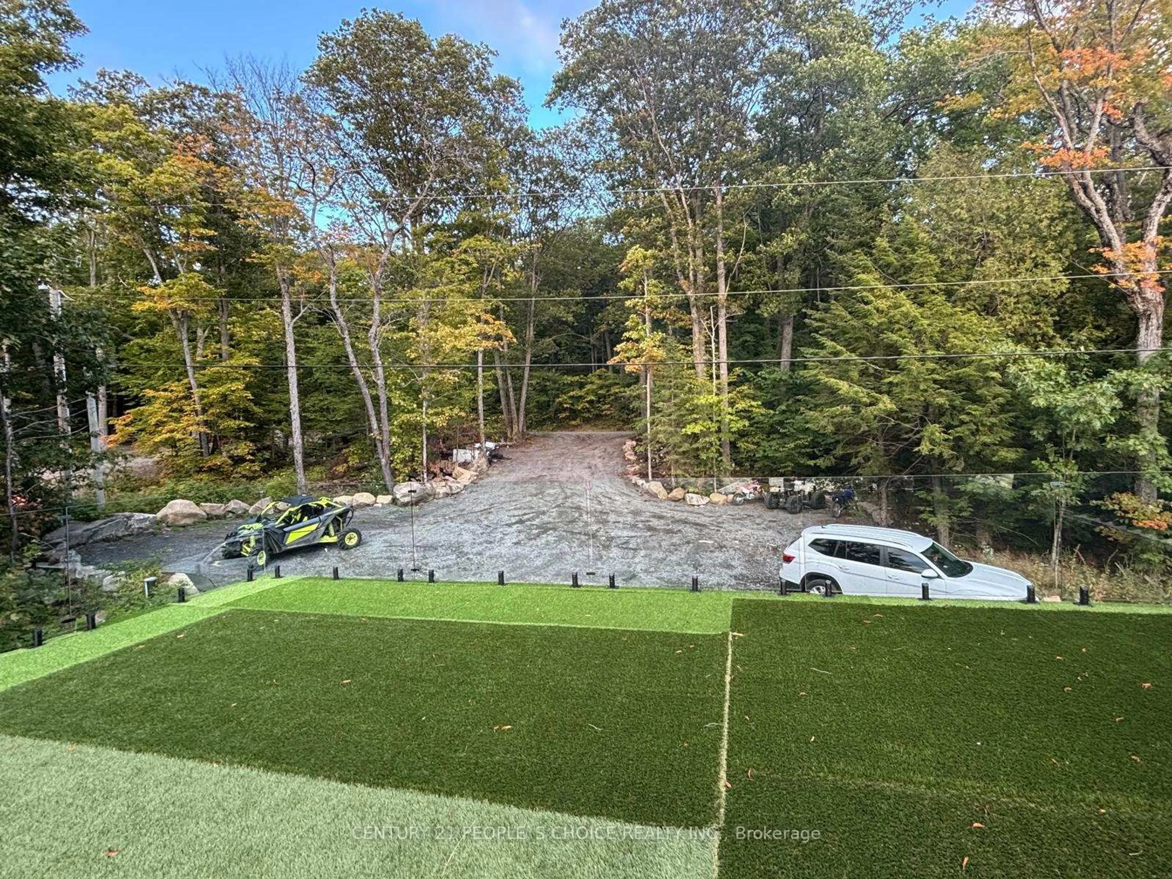 A pic from outside/outdoor area/front of a property/back of a property/a pic from drone, water/lake/river/ocean view for 1356 South Lake Bernard Rd, Strong Ontario P0A 1Z0
