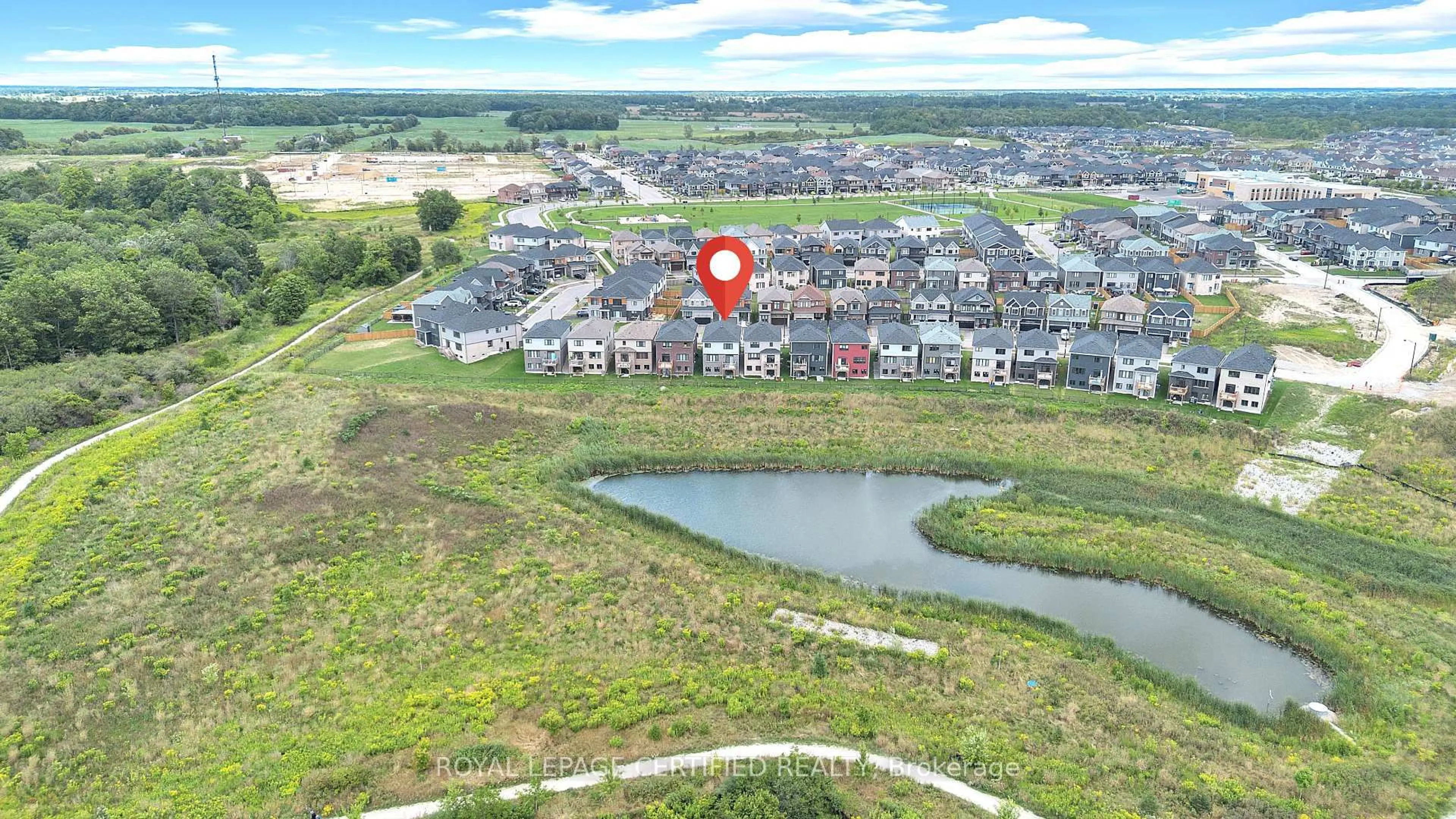 A pic from outside/outdoor area/front of a property/back of a property/a pic from drone, water/lake/river/ocean view for 68 Hawick Cres, Haldimand Ontario N3W 0G6