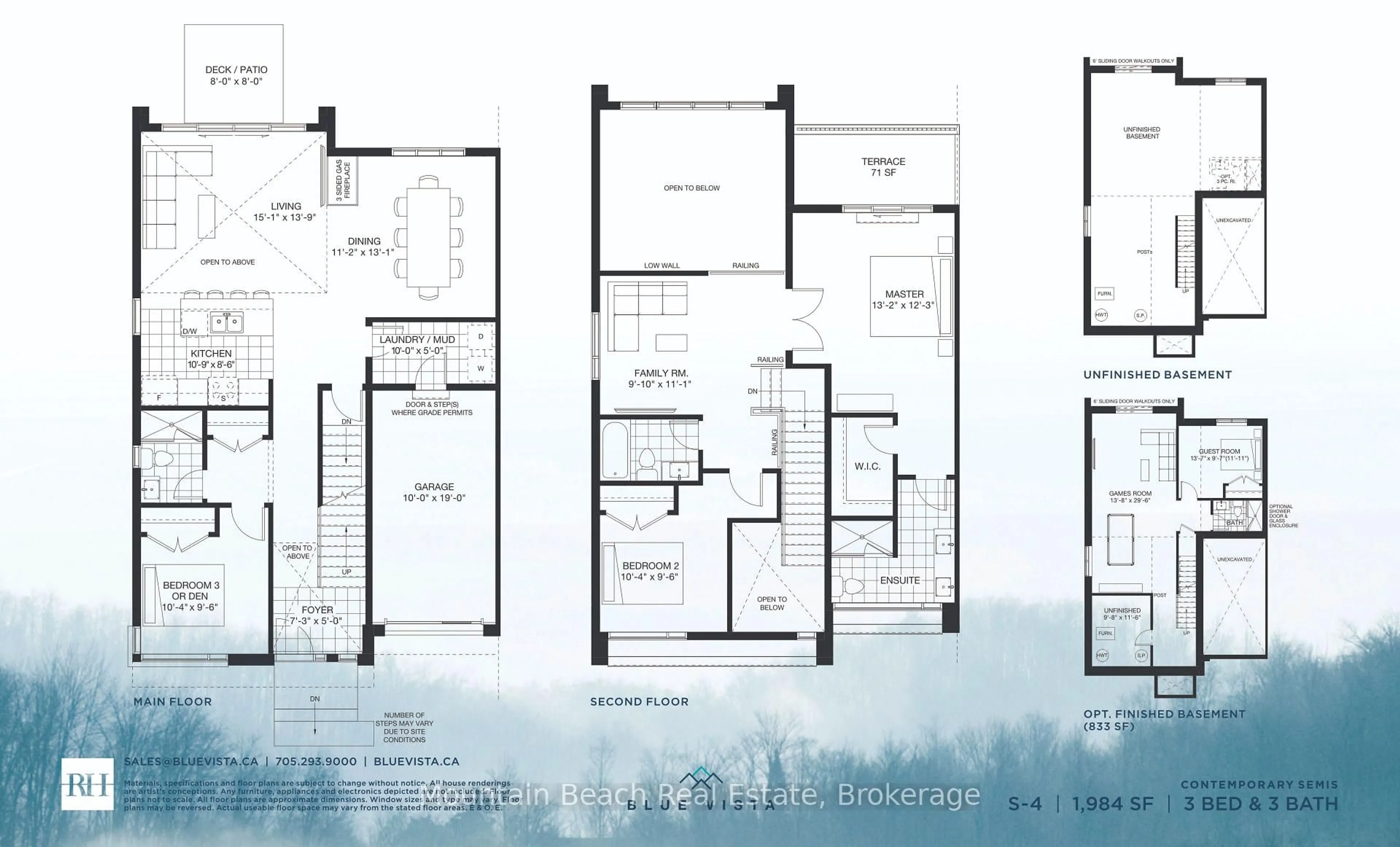 Floor plan for 60R Stoneleigh Dr, Blue Mountains Ontario L9Y 0K8