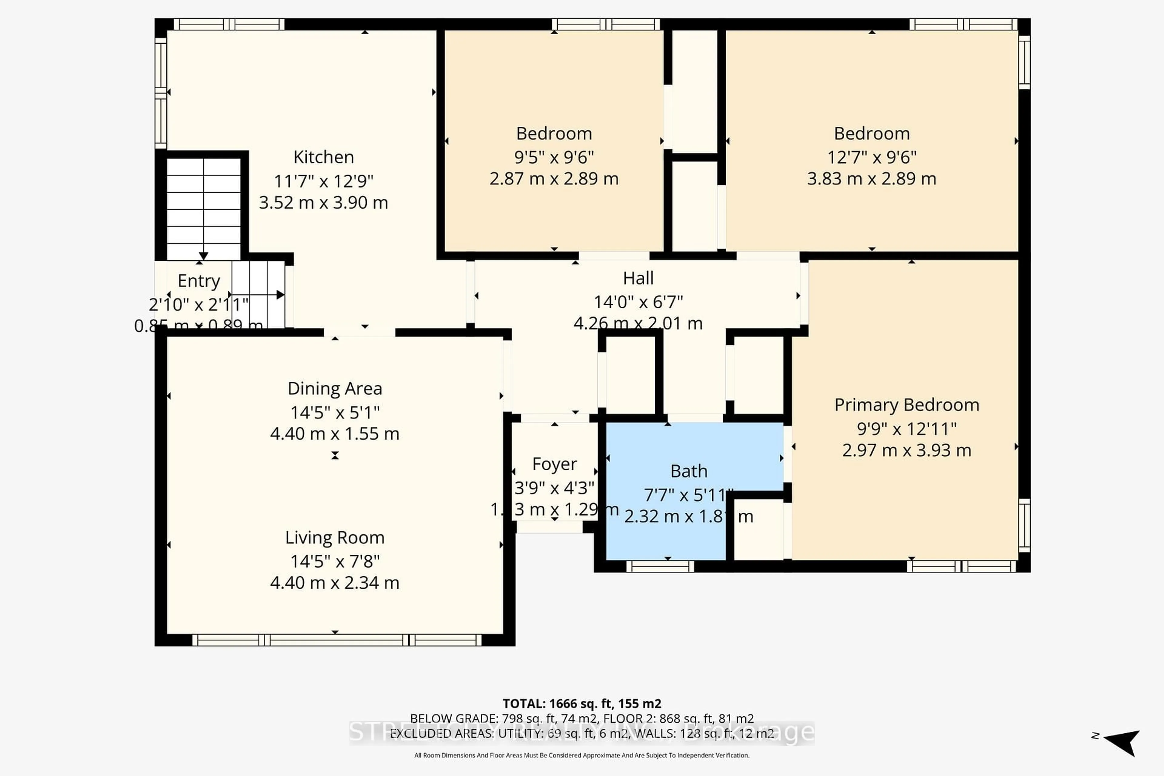 Floor plan for 312 Fairview Ave, London South Ontario N6C 4T8