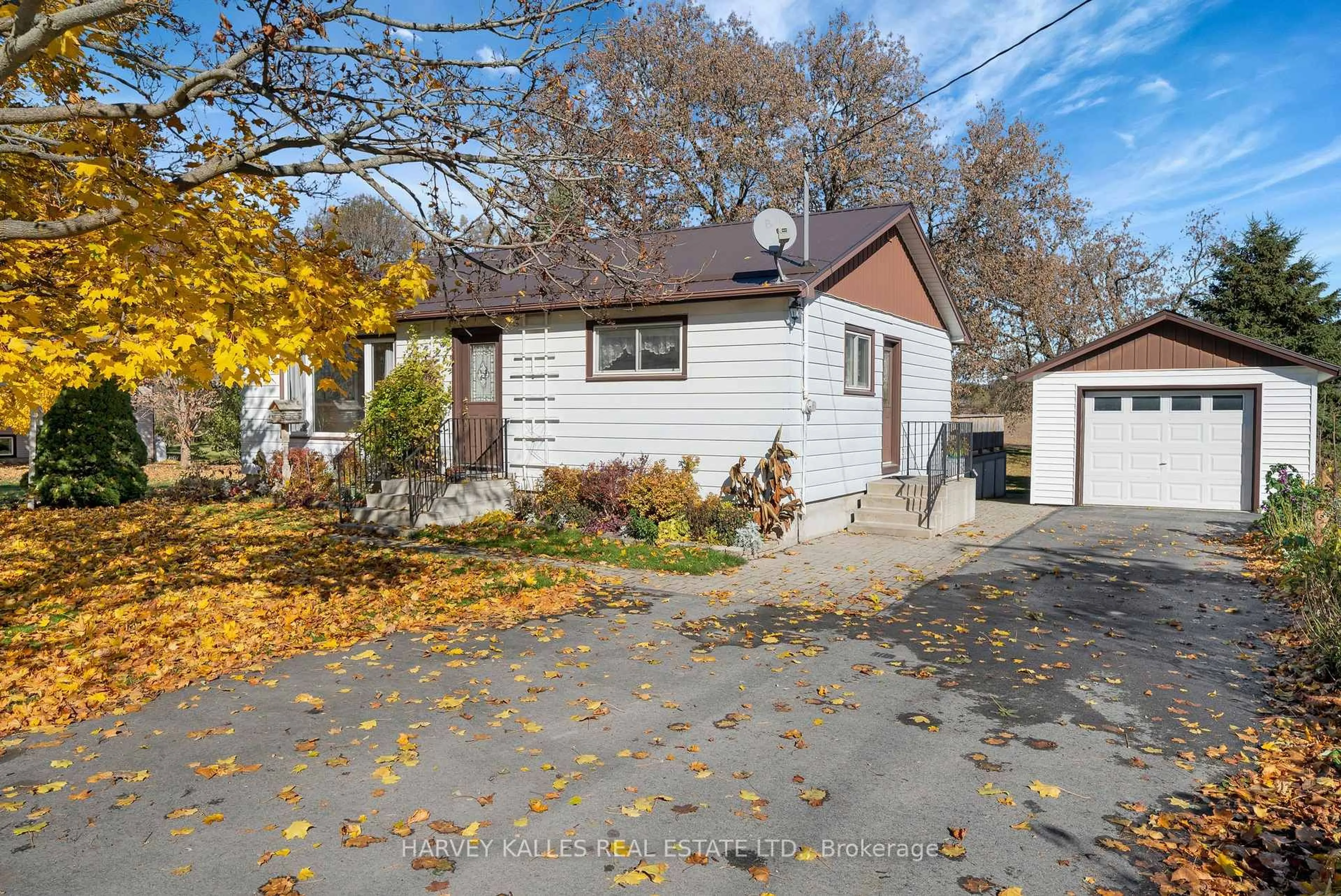 Home with vinyl exterior material, street for 1075 County Rd 10 Rd, Prince Edward County Ontario K0K 2T0