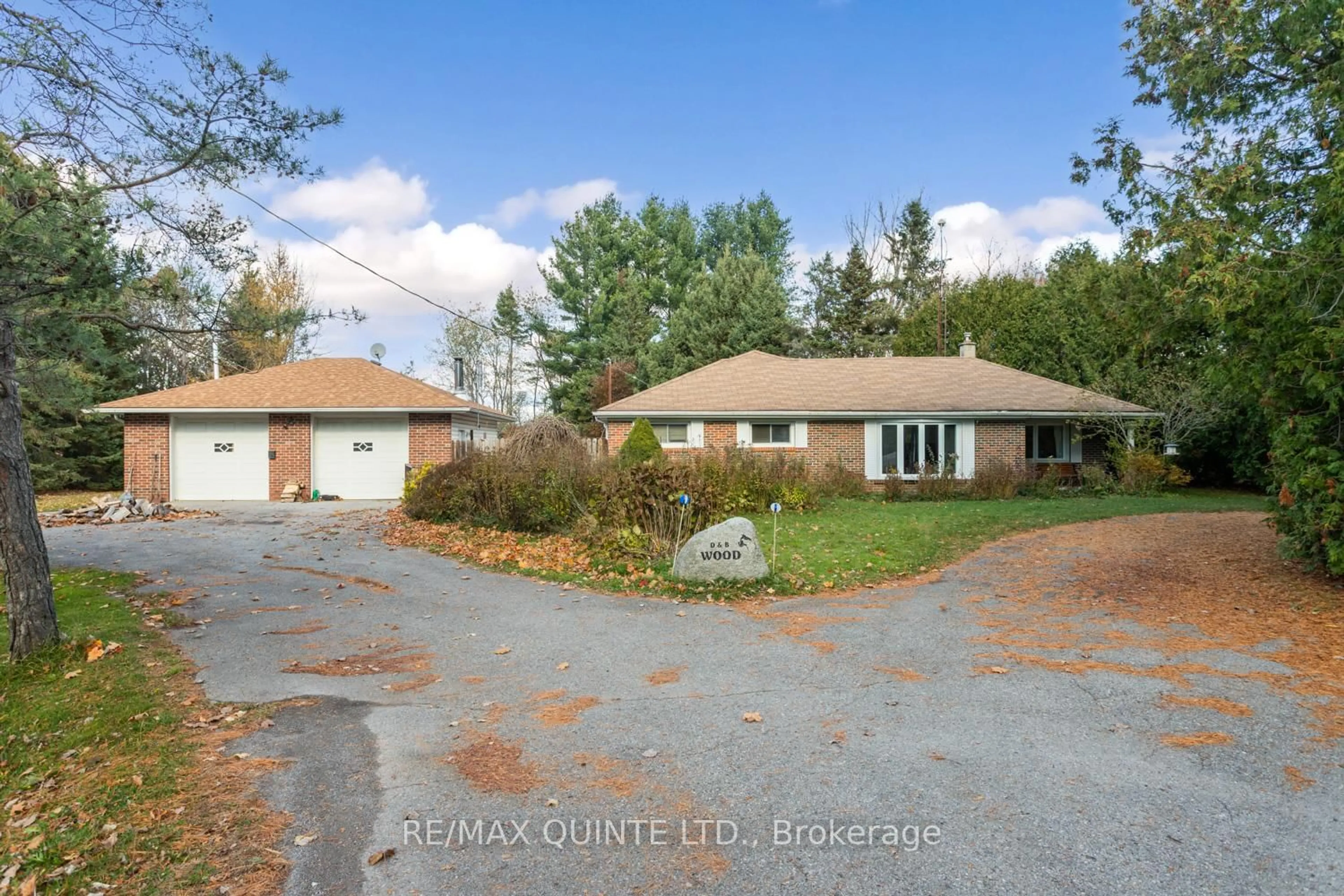 A pic from outside/outdoor area/front of a property/back of a property/a pic from drone, water/lake/river/ocean view for 1046 County Rd 64, Brighton Ontario K0K 1H0
