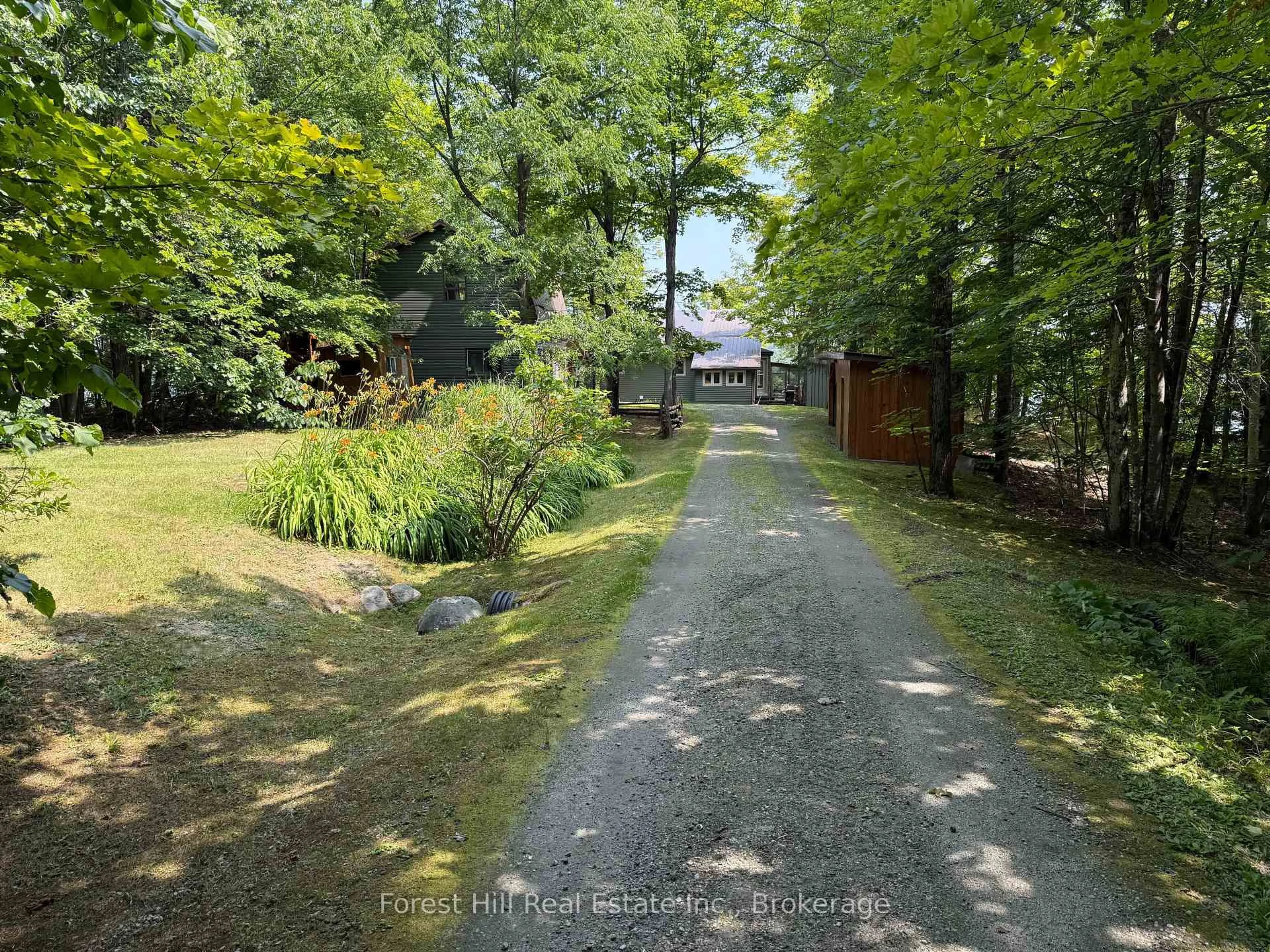 A pic from outside/outdoor area/front of a property/back of a property/a pic from drone, forest/trees view for 190 Lone Tree Rd, Parry Sound Remote Area Ontario P0H 1S0