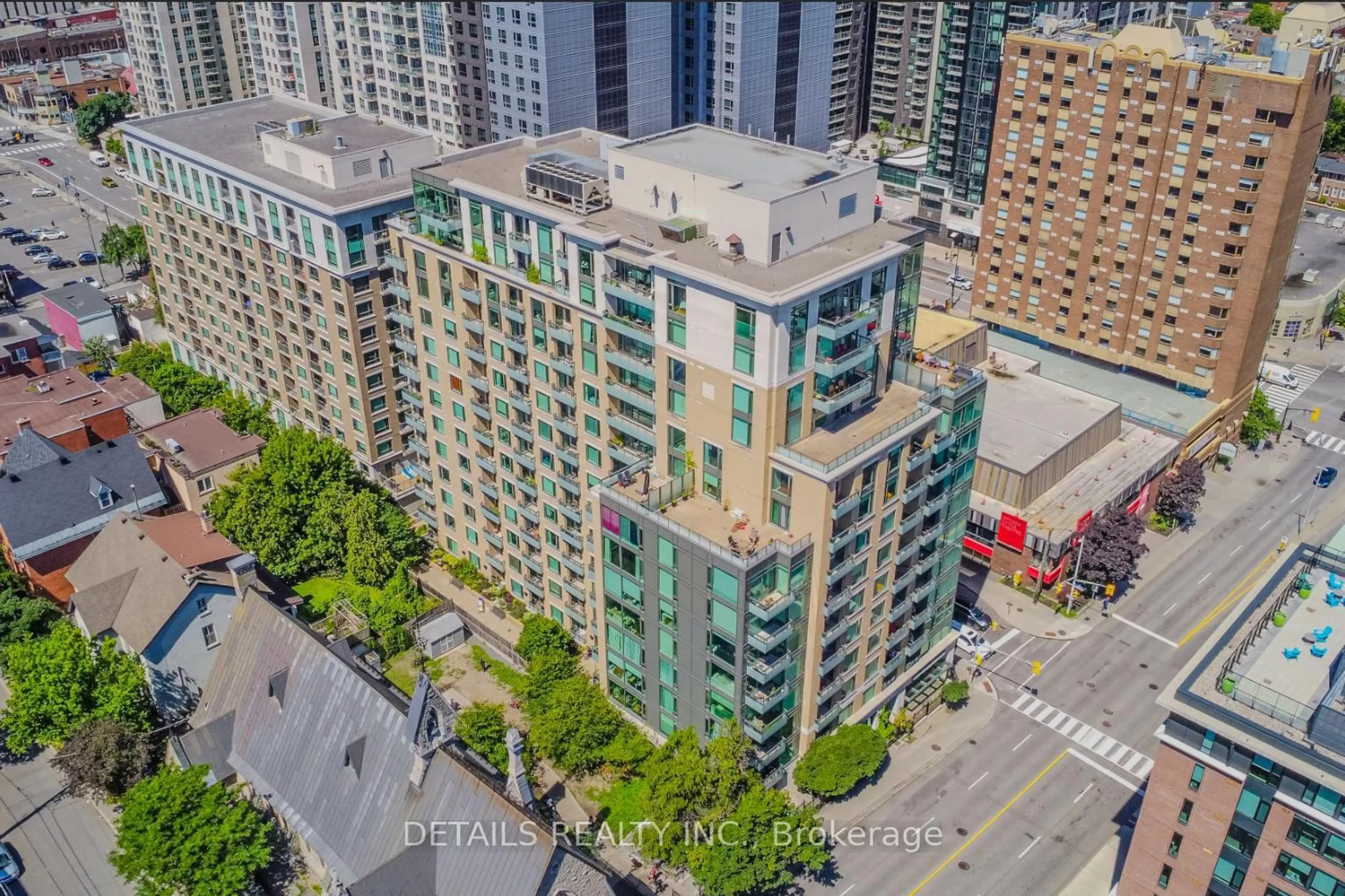 A pic from outside/outdoor area/front of a property/back of a property/a pic from drone, city buildings view from balcony for 238 Besserer St #717, Ottawa Ontario K1N 6B1