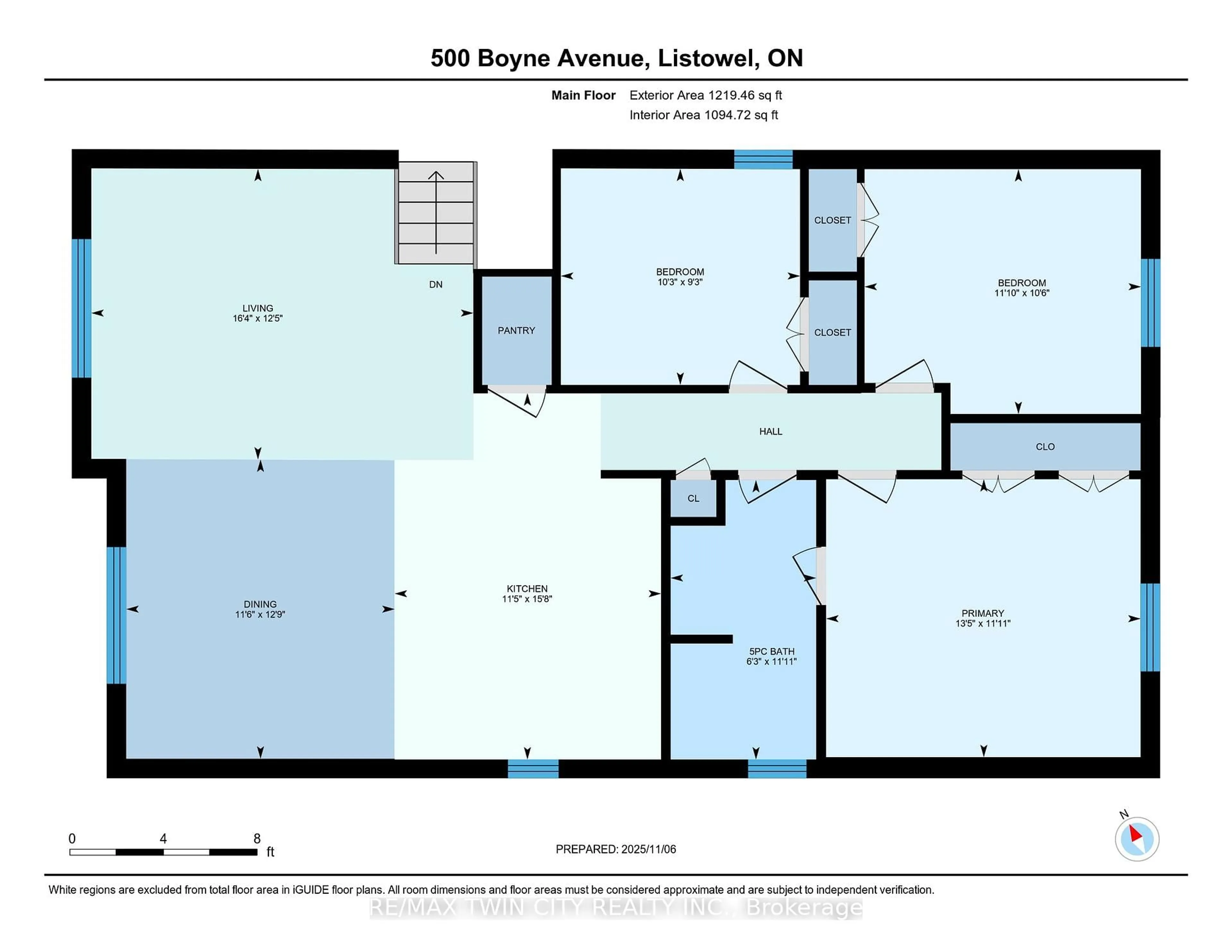 Floor plan for 500 Boyne Ave, North Perth Ontario N4W 3V6