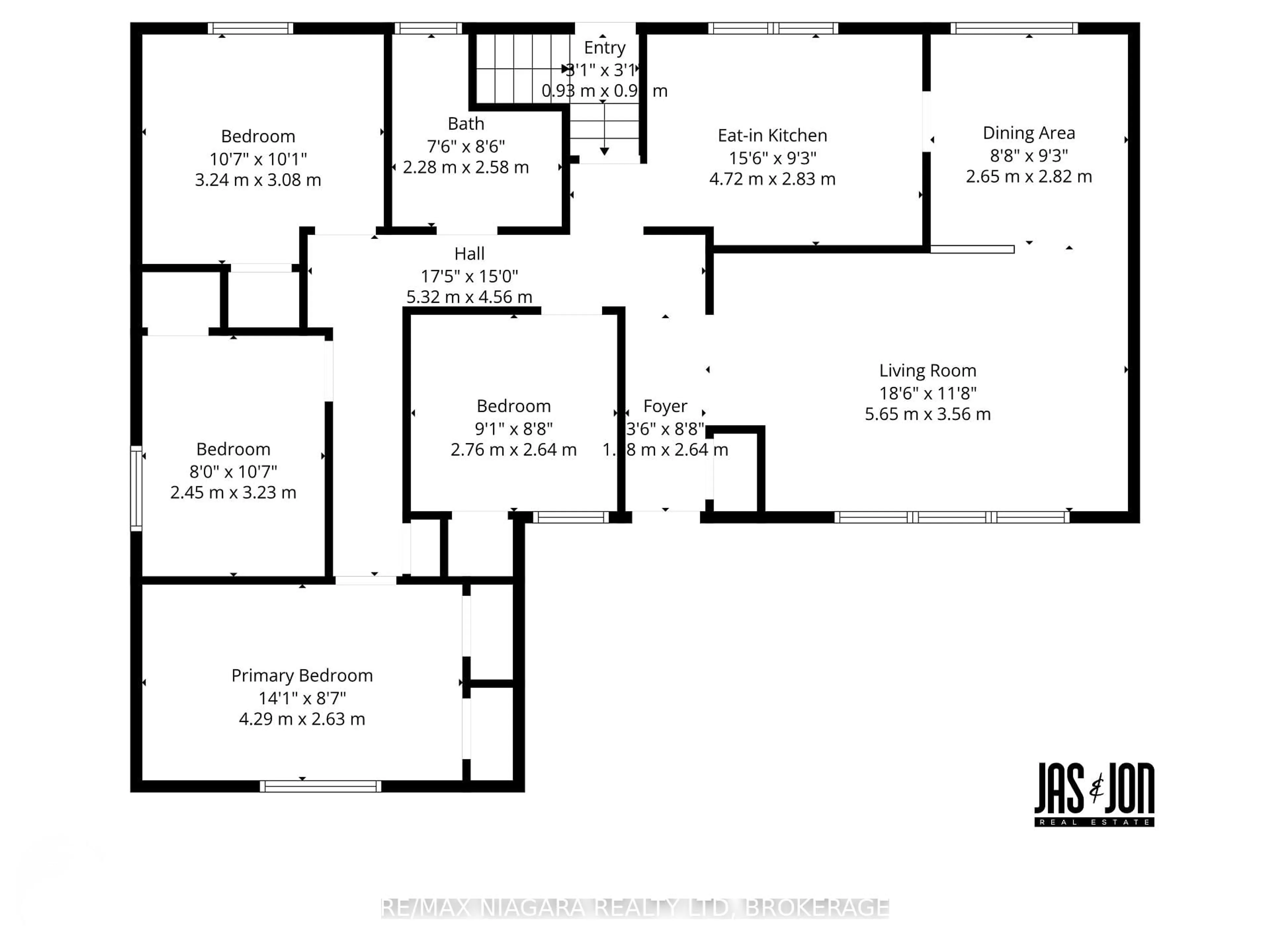 Floor plan for 448 Bunting Rd, St. Catharines Ontario L2M 3Z4