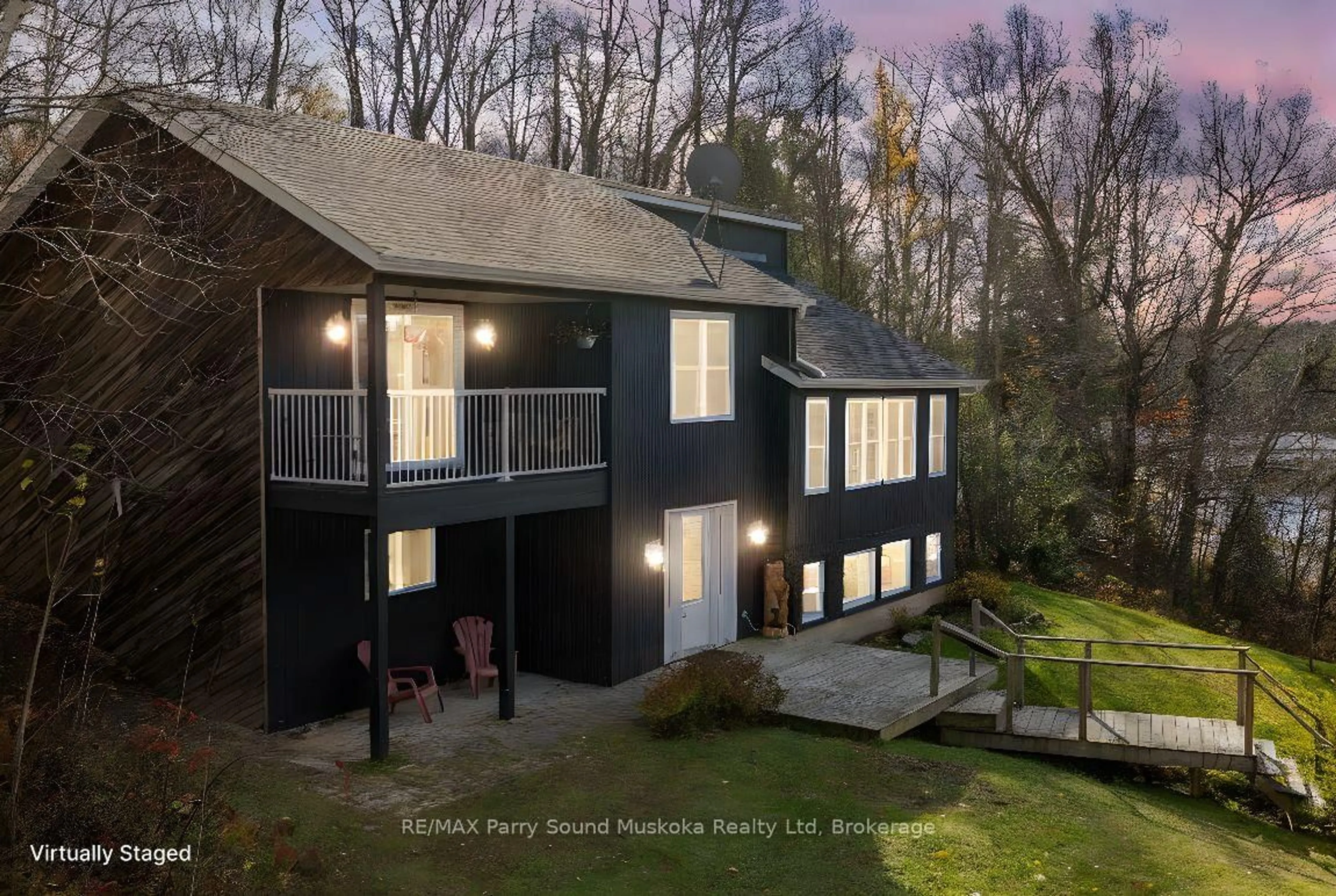 A pic from outside/outdoor area/front of a property/back of a property/a pic from drone, unknown for 336 Clear Lake Rd, Seguin Ontario P2A 2W8