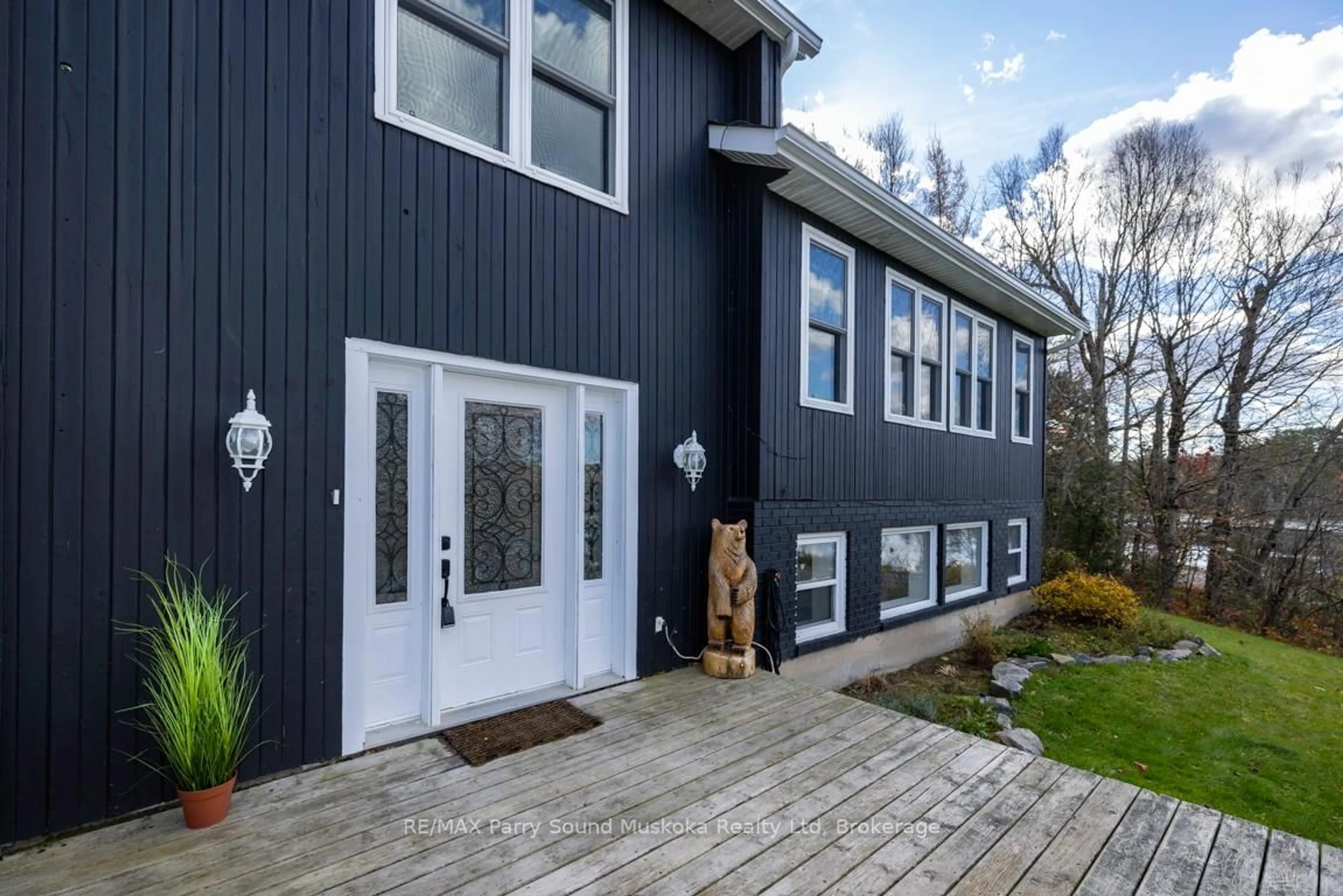 Home with vinyl exterior material, street for 336 Clear Lake Rd, Seguin Ontario P2A 2W8