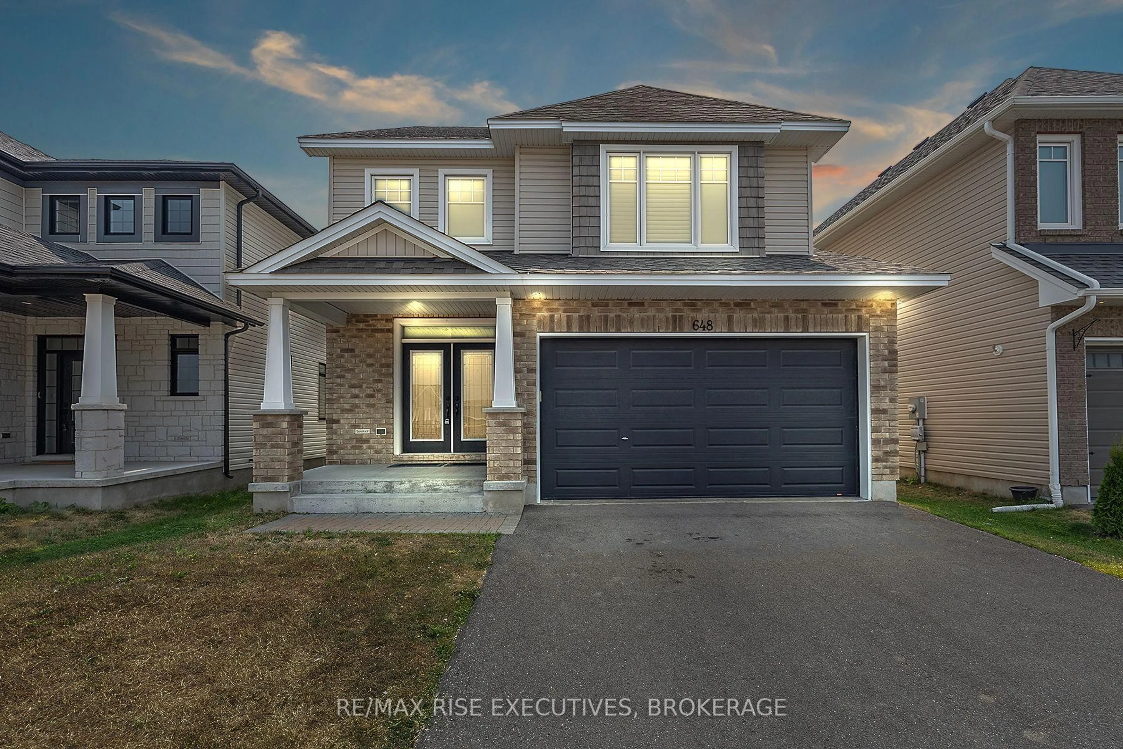 Home with brick exterior material, street for 648 Halloway Dr, Kingston Ontario K7K 0H4