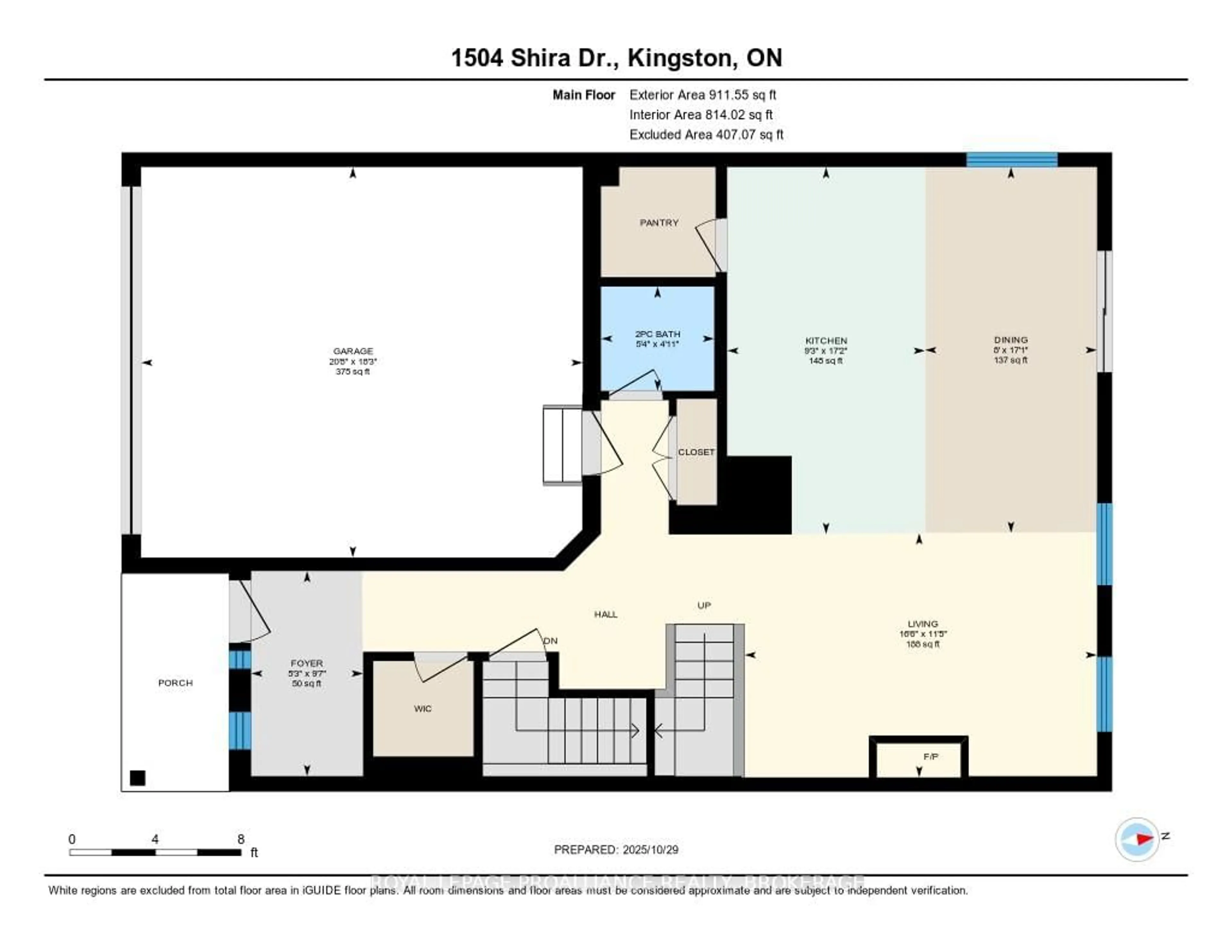 Floor plan for 1504 Shira Dr, Kingston Ontario K7P 0S3