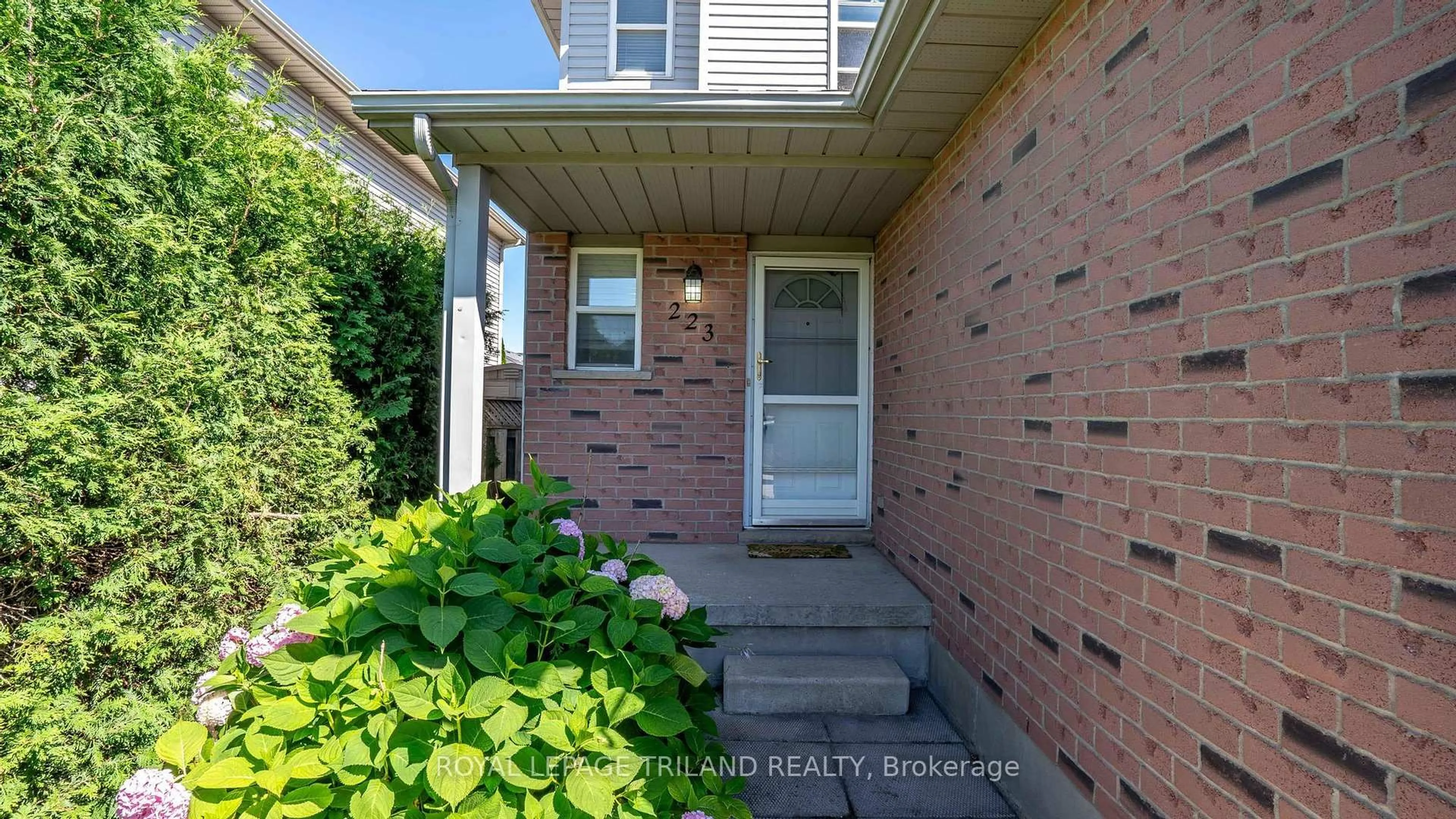 Home with brick exterior material, street for 223 SIMPSON Cres, London East Ontario N5V 5E1