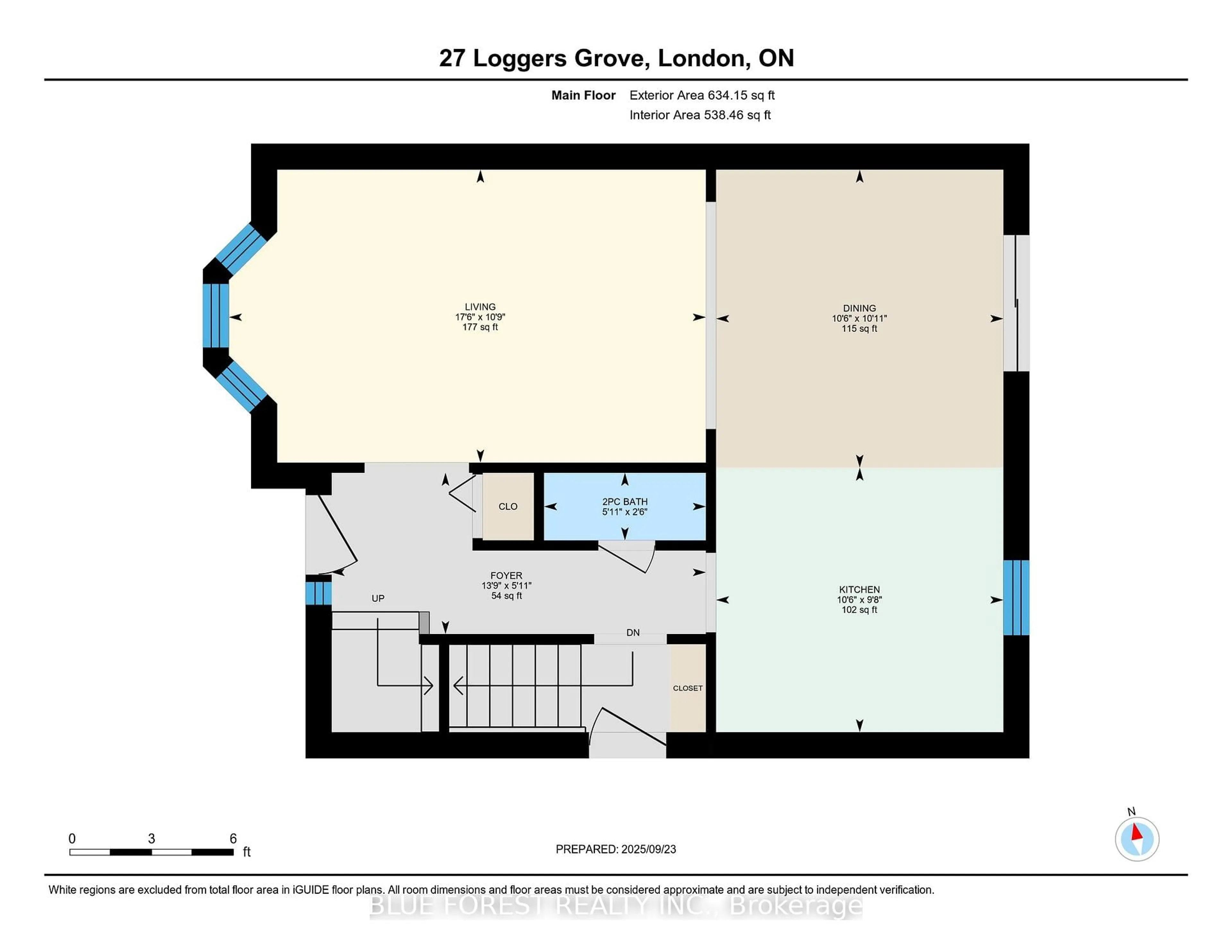 Floor plan for 27 Loggers Grve, London East Ontario N5W 5Y9