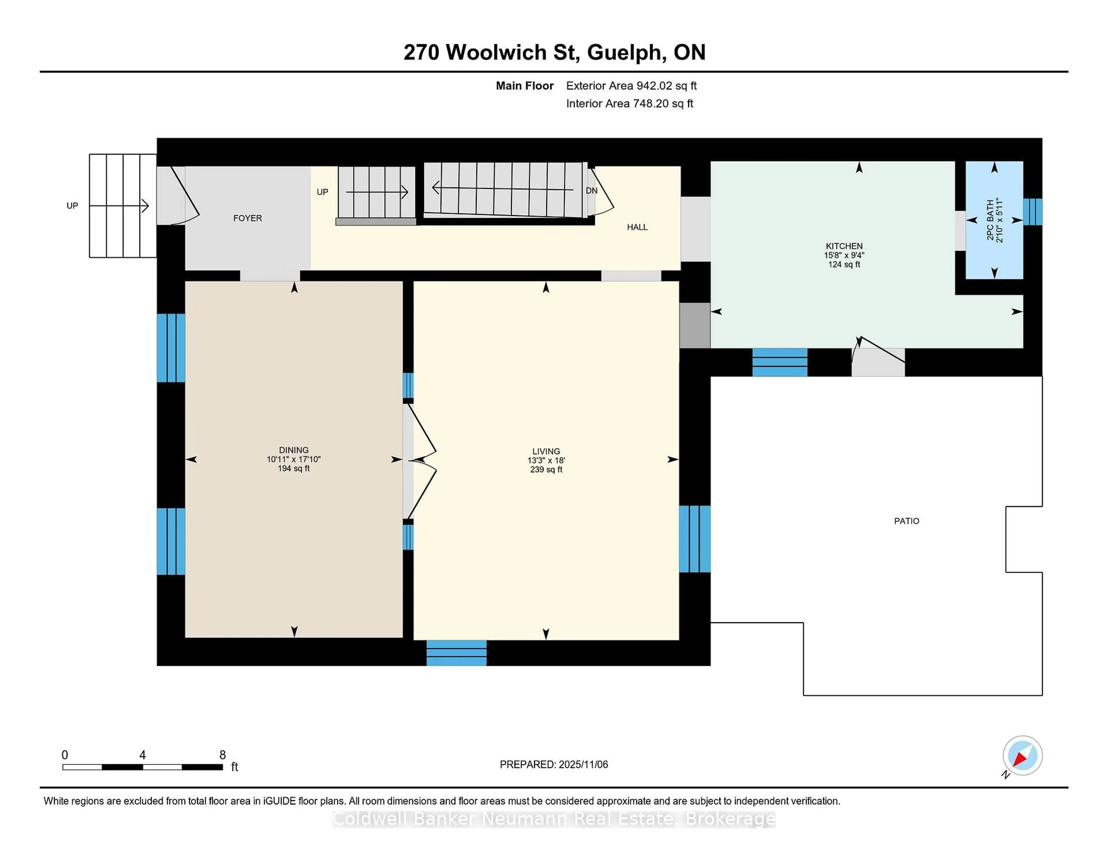 Floor plan for 270 Woolwich St, Guelph Ontario N1H 3W1