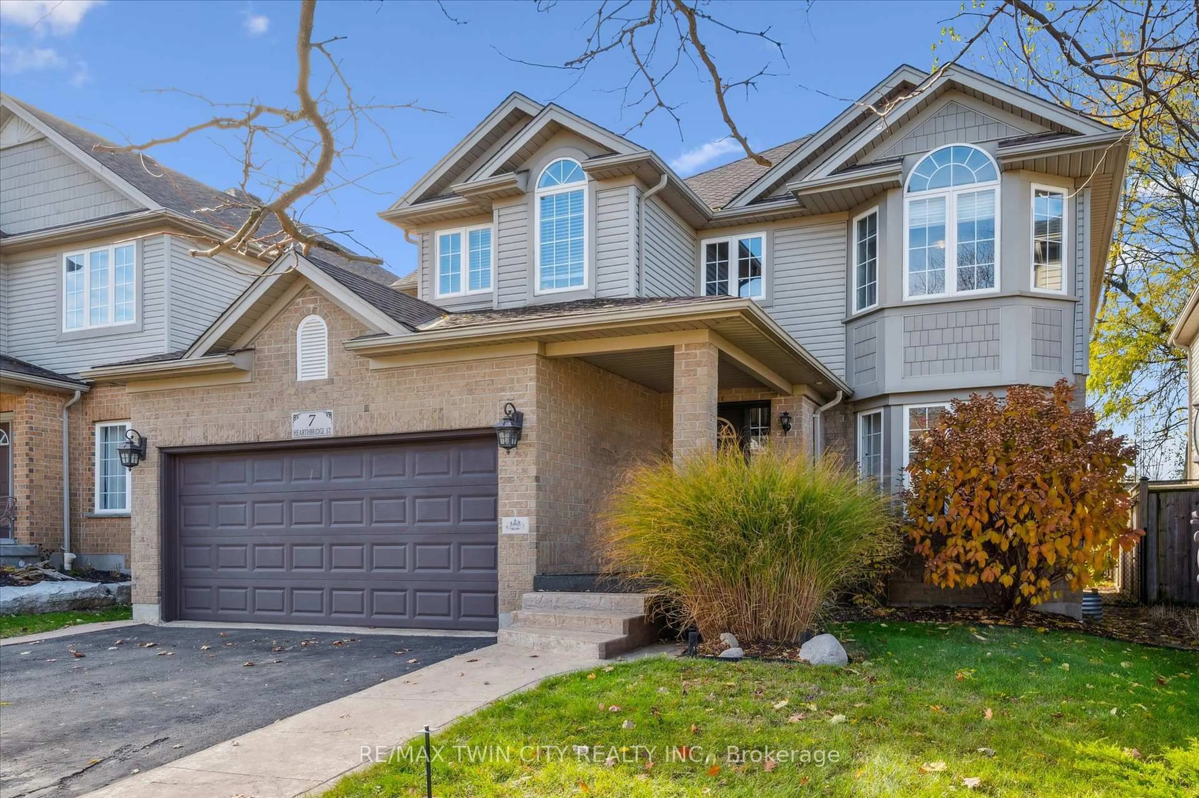 Home with brick exterior material, street for 7 Hearthbridge St, Kitchener Ontario N2R 1L5