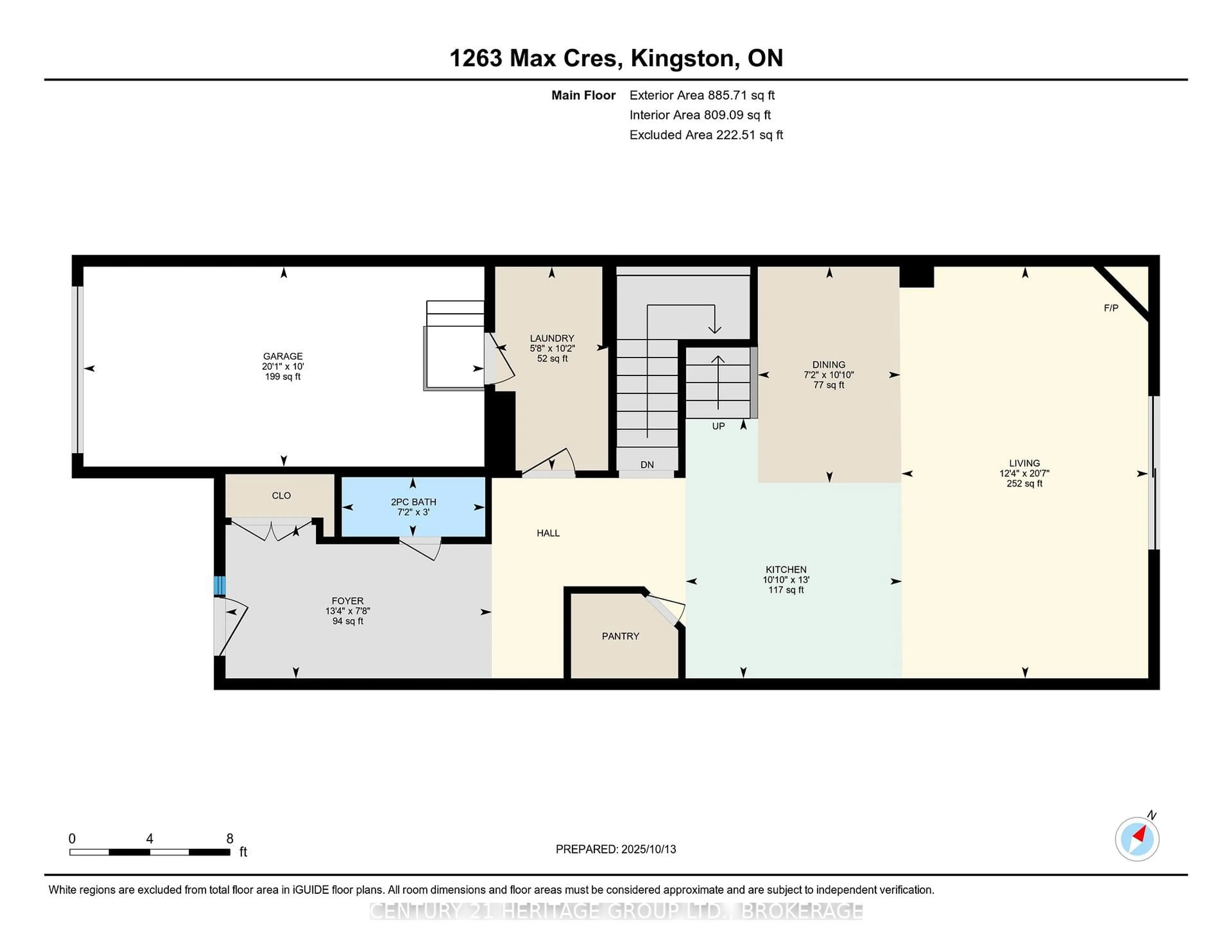 Floor plan for 1263 Max Cres, Kingston Ontario K7P 0P2