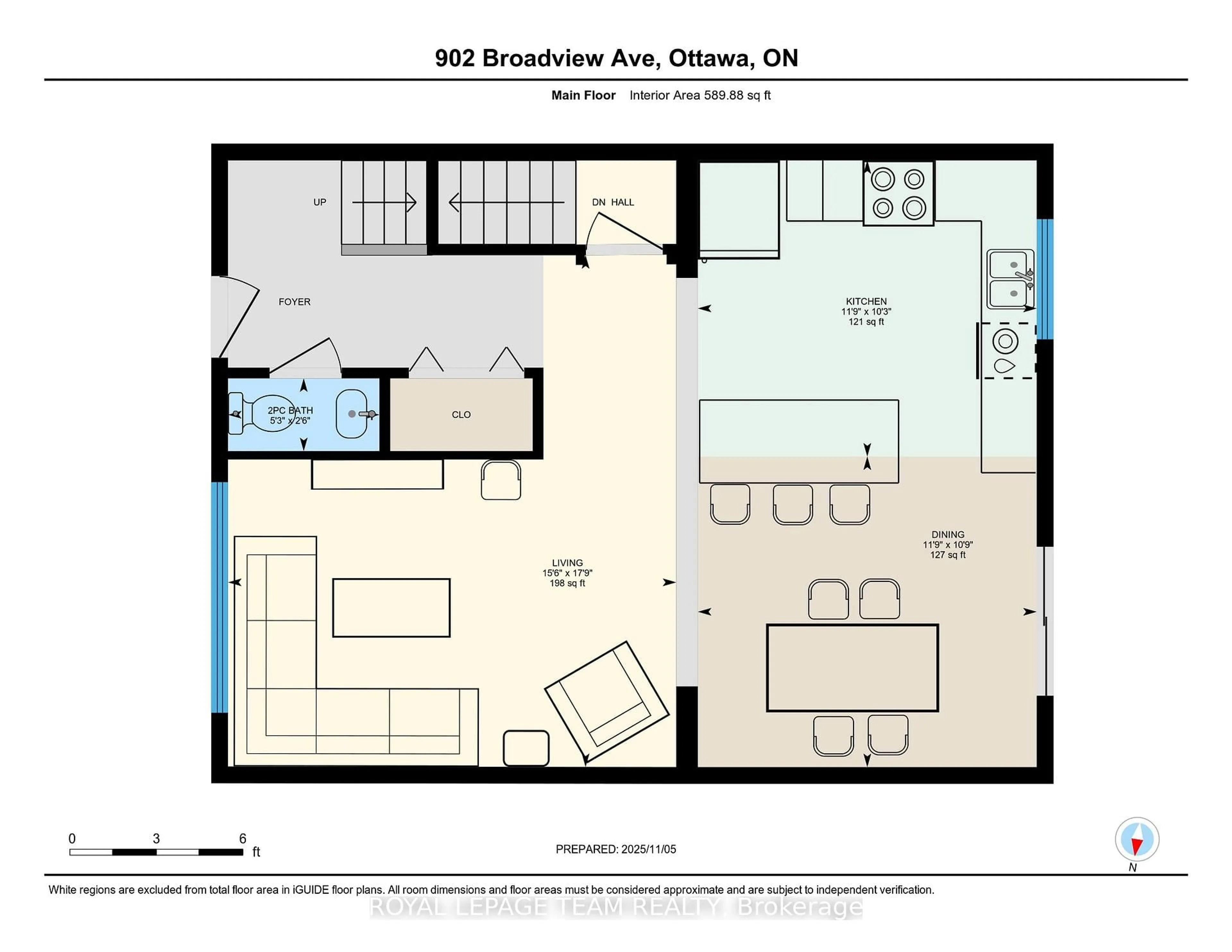 Floor plan for 902 Broadview Ave, Ottawa Ontario K2A 2M5