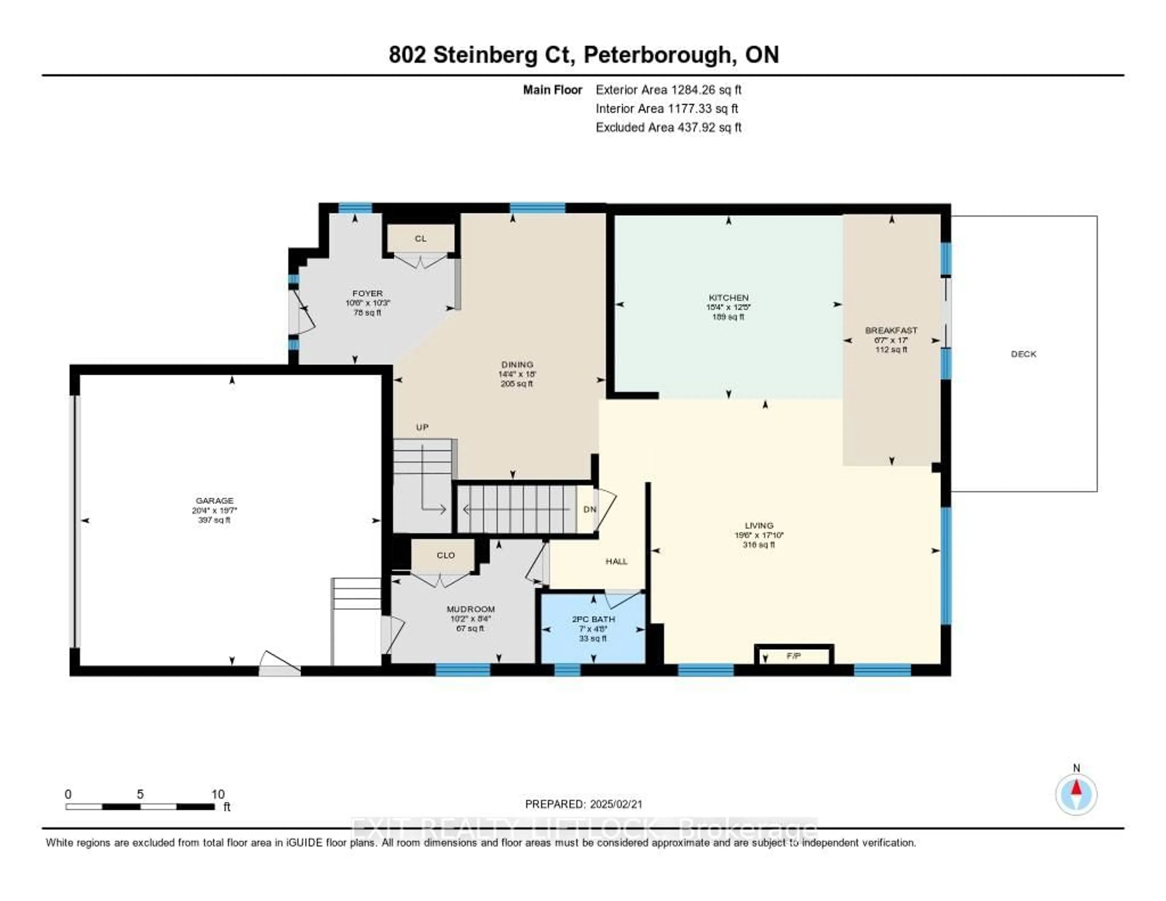 Floor plan for 802 Steinberg Crt, Peterborough Ontario K9K 0H7