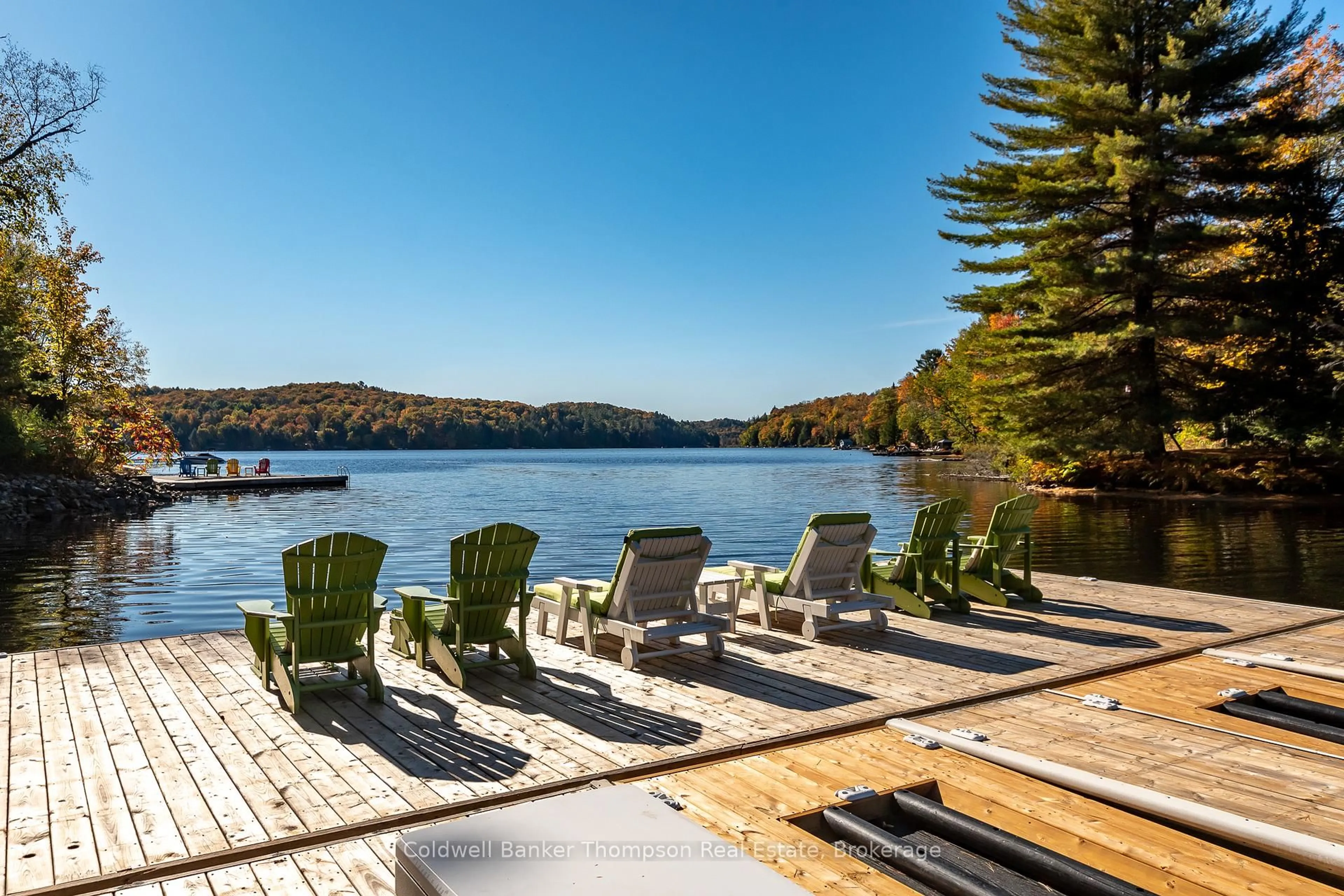 Patio, water/lake/river/ocean view for 54 Hoodstown Shores Rd, Huntsville Ontario P1H 2J2