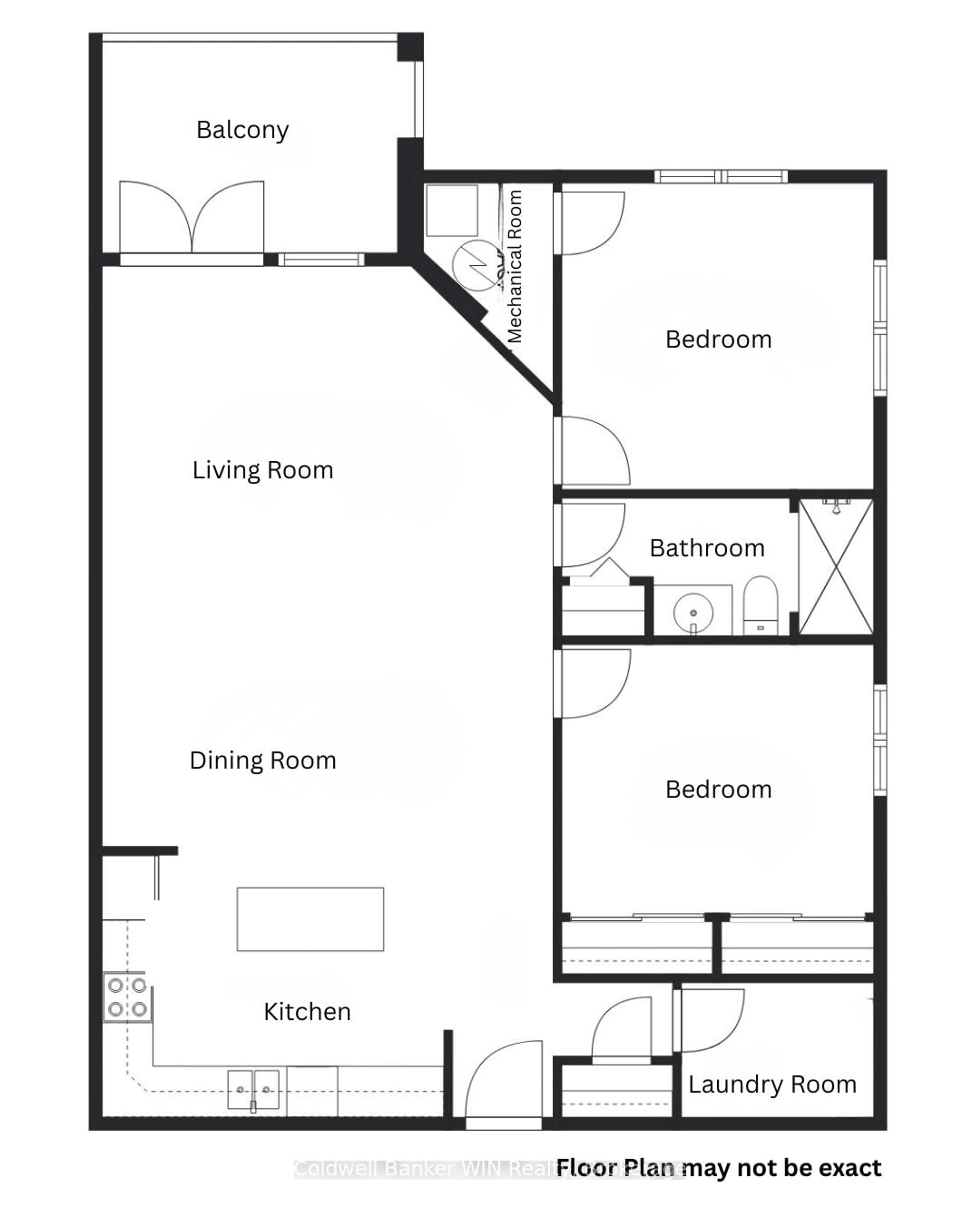 Floor plan for 401 Birmingham St #211, Wellington North Ontario N0G 2L2