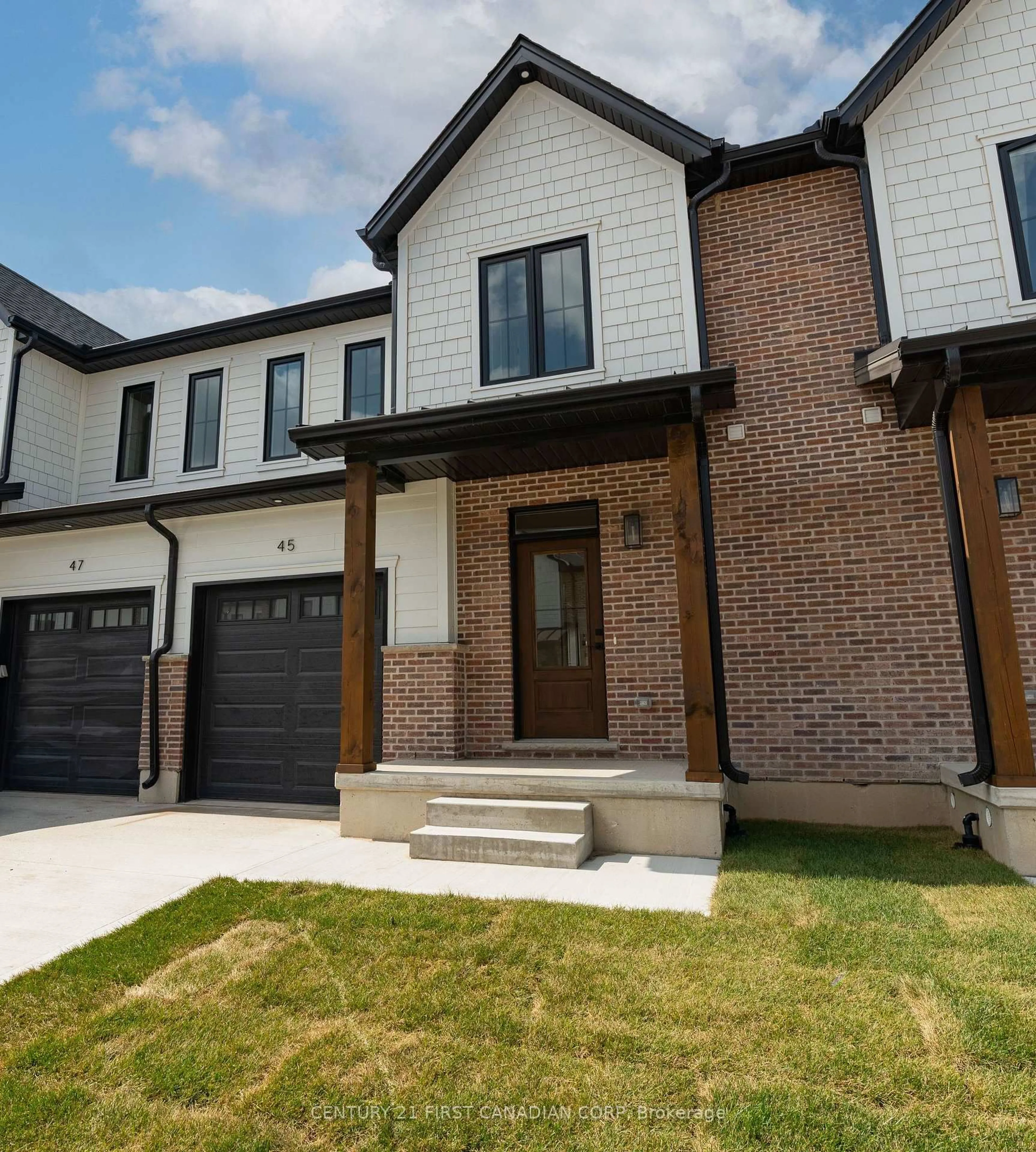 Home with brick exterior material, street for 147-43(55) SCOTTS Dr, Lucan Biddulph Ontario N0M 2J0