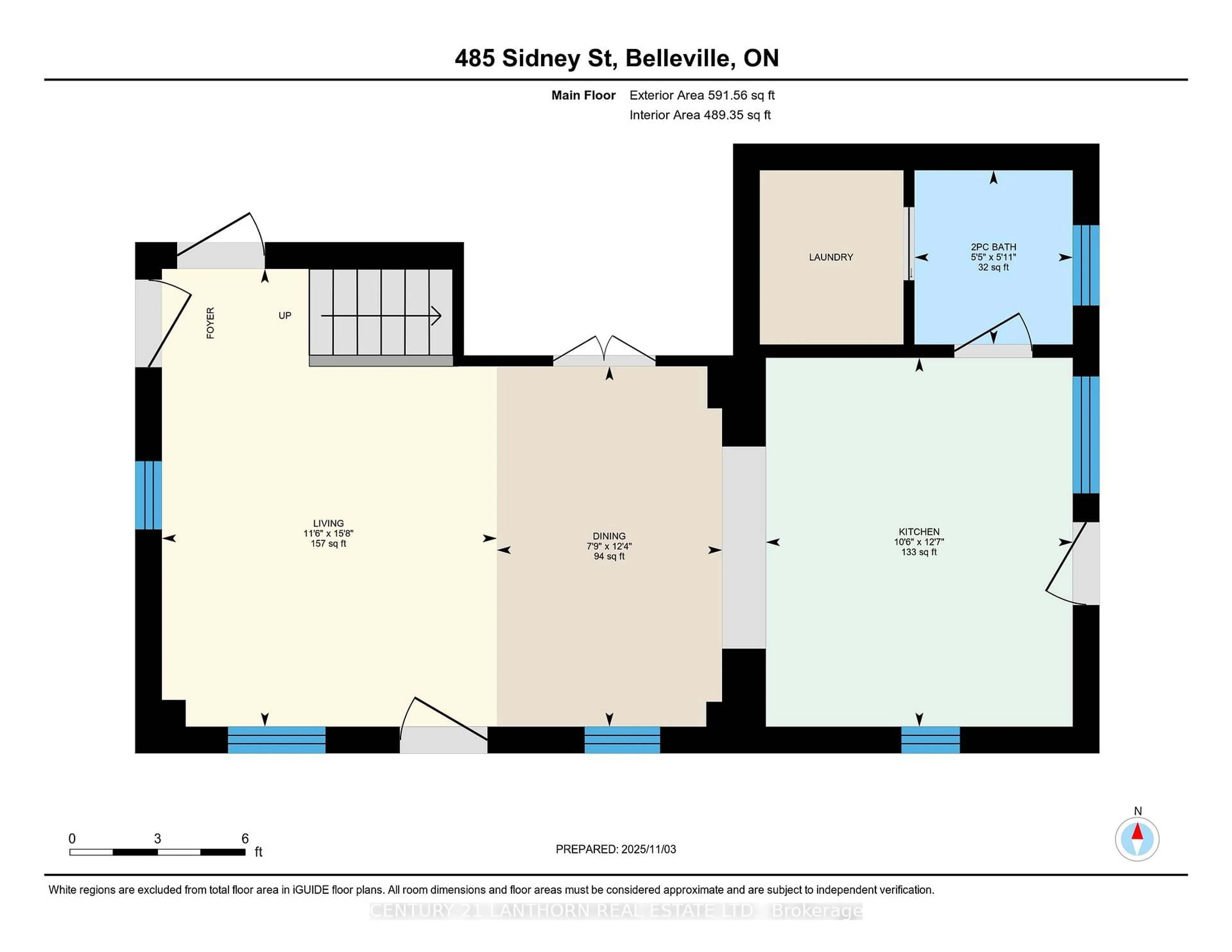 Floor plan for 485 Sidney St, Belleville Ontario K8P 4A3