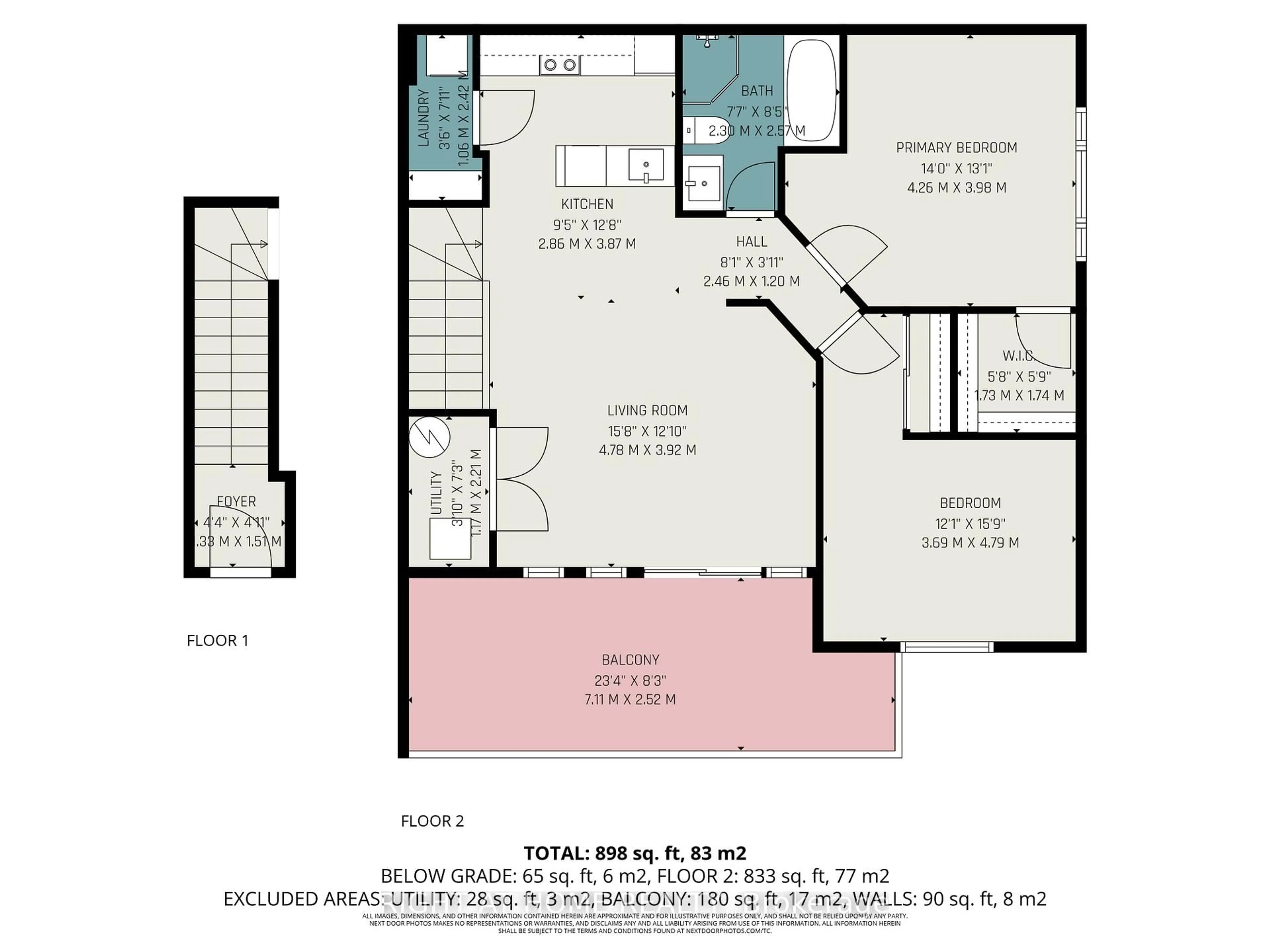 Floor plan for 137 Oldfield St #C, Ottawa Ontario K2G 7C7
