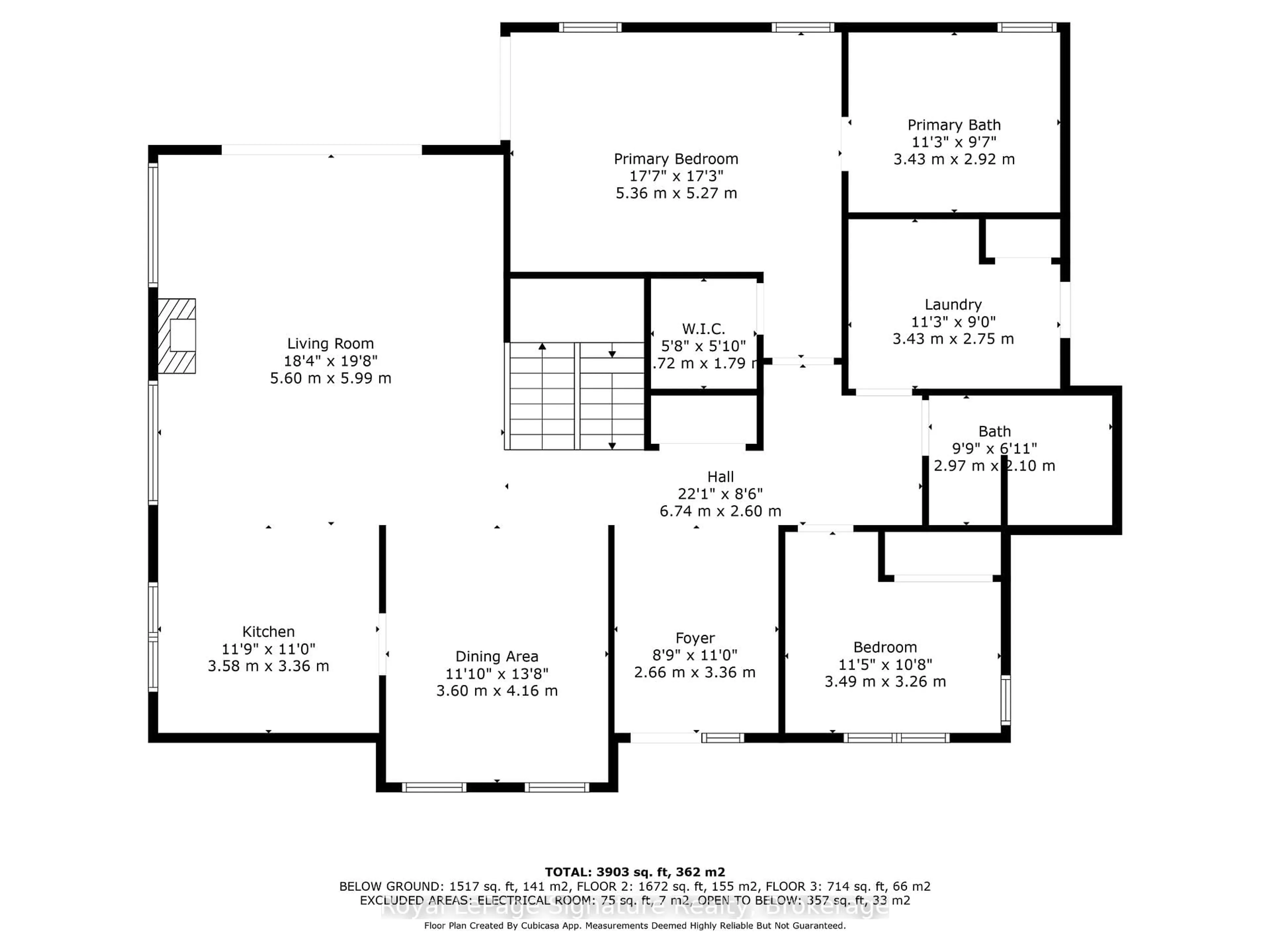 Floor plan for 115 Rankin's Cres, Blue Mountains Ontario N0H 2P0