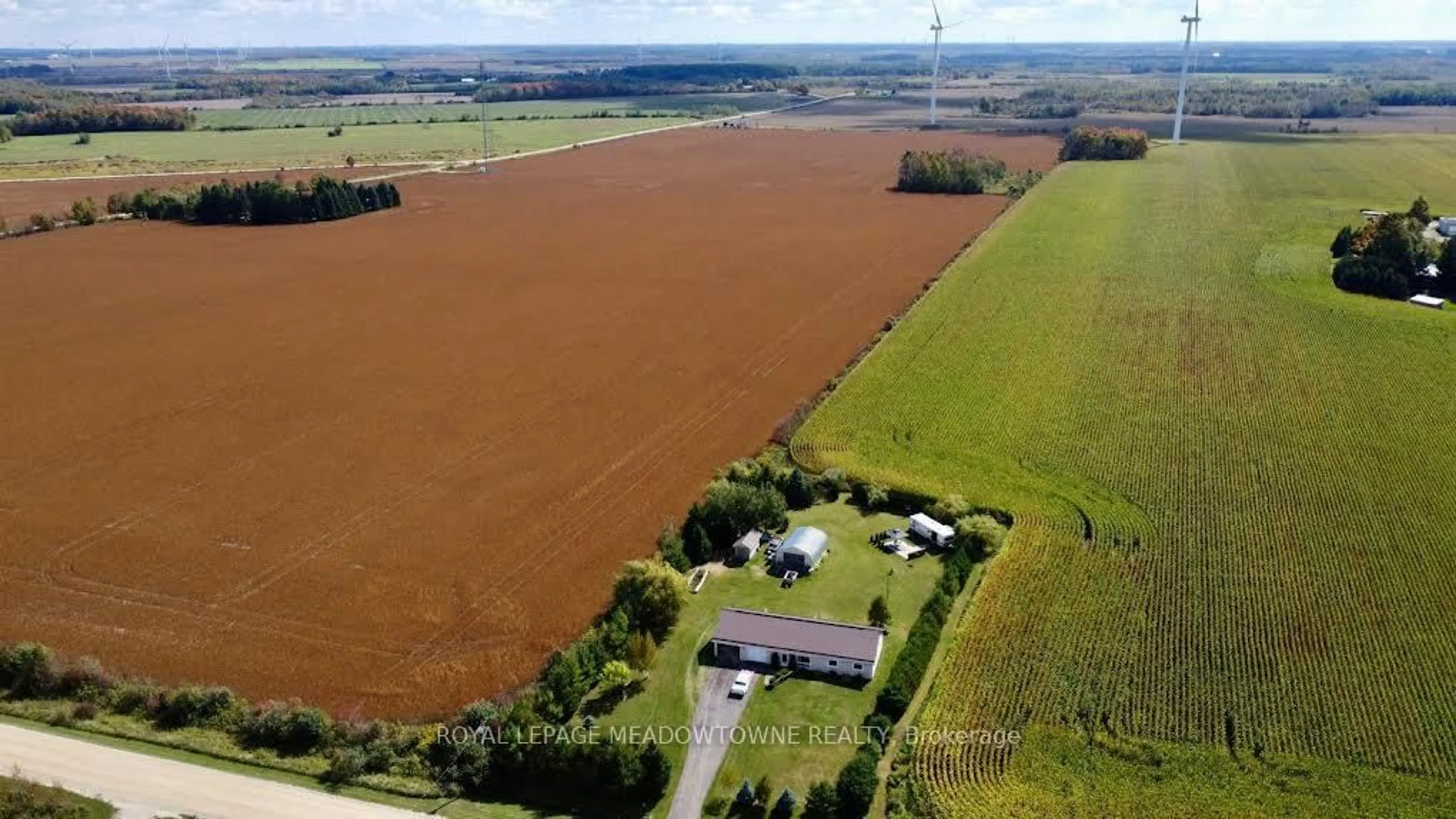 A pic from outside/outdoor area/front of a property/back of a property/a pic from drone, water/lake/river/ocean view for 106790 Southgate Road 10, Southgate Ontario N0C 1B0