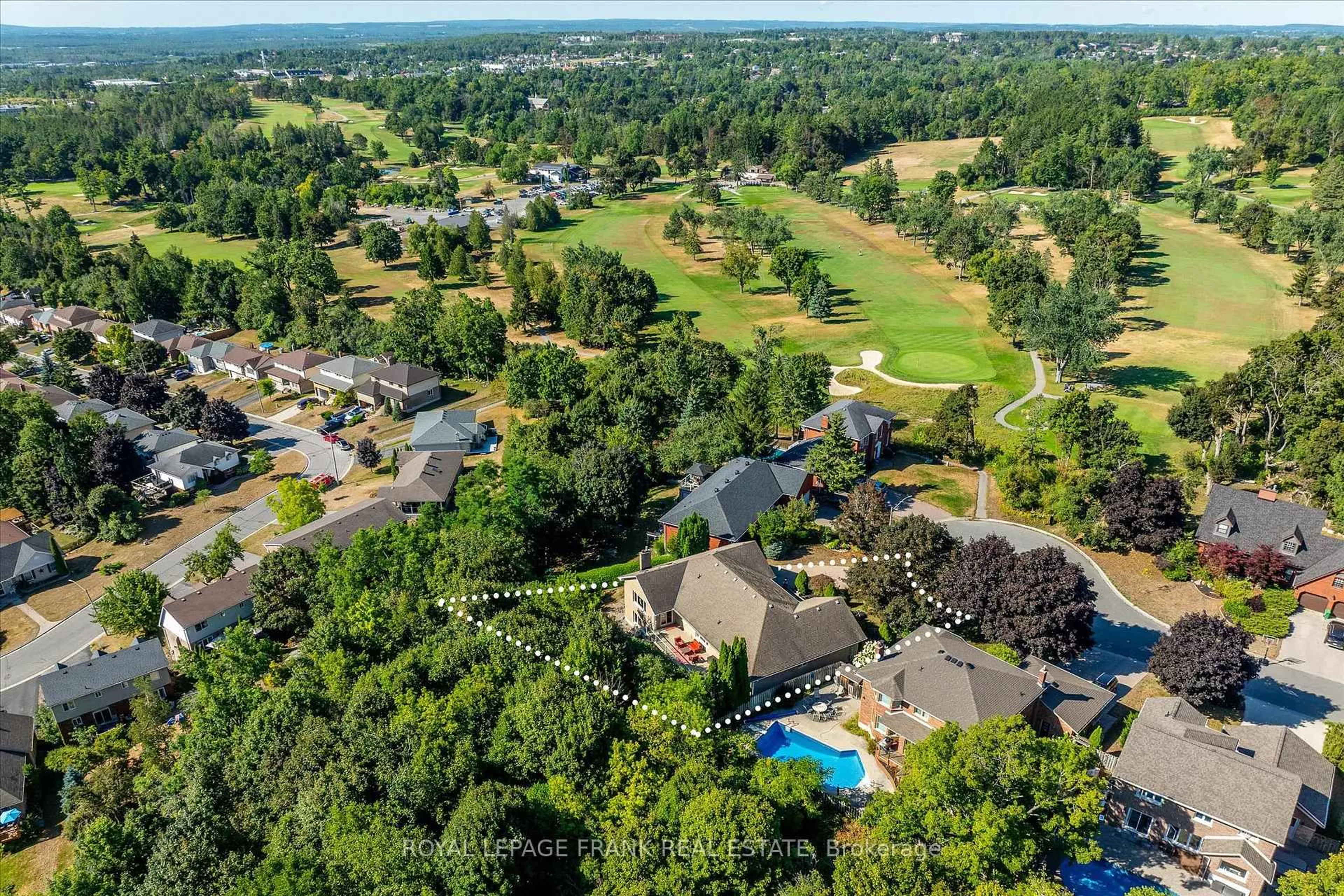 A pic from outside/outdoor area/front of a property/back of a property/a pic from drone, water/lake/river/ocean view for 1162 Summit Dr, Peterborough Ontario K9J 8A7