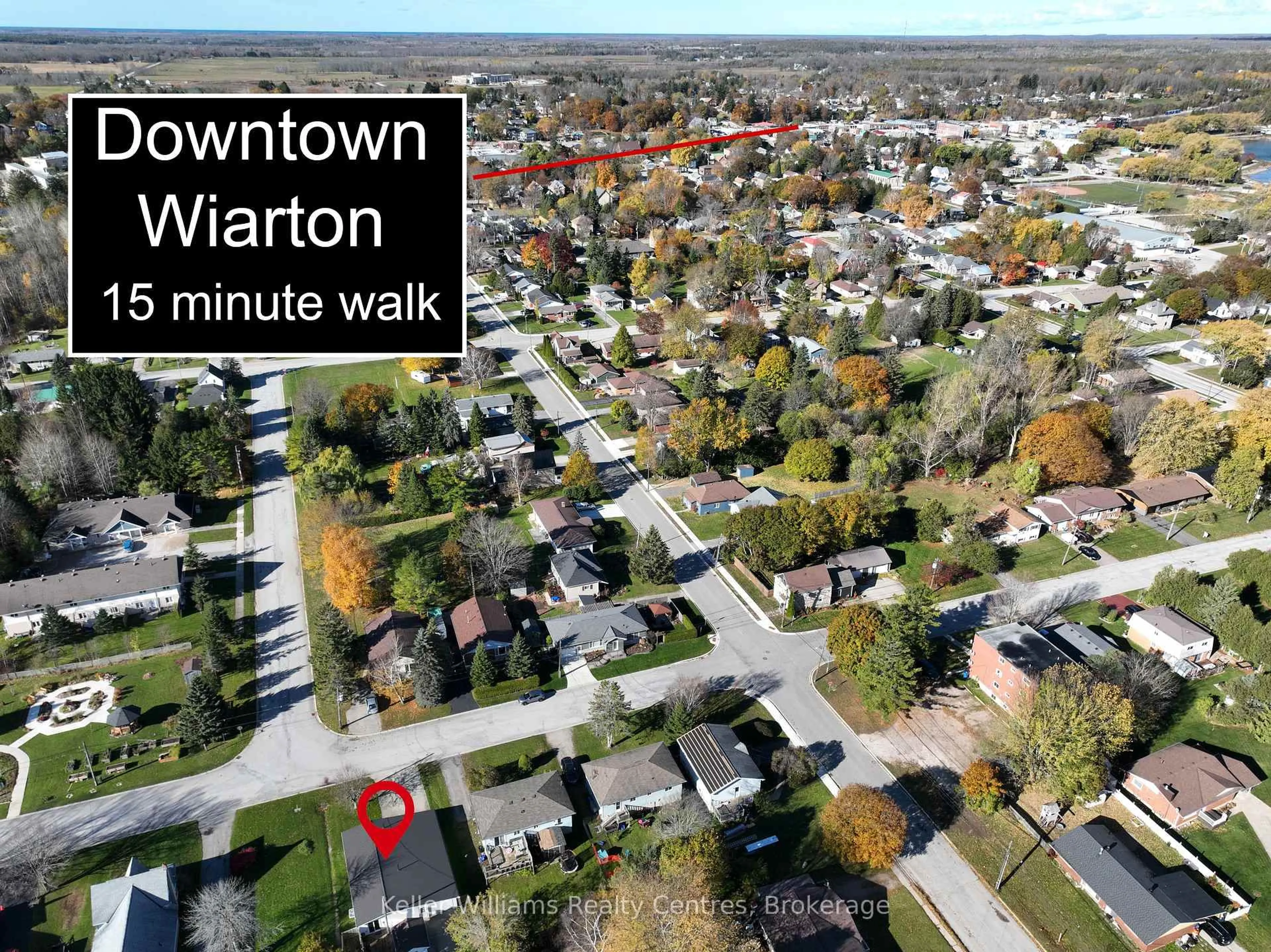 A pic from outside/outdoor area/front of a property/back of a property/a pic from drone, street for 373 Isaac St, South Bruce Peninsula Ontario N0H 2T0