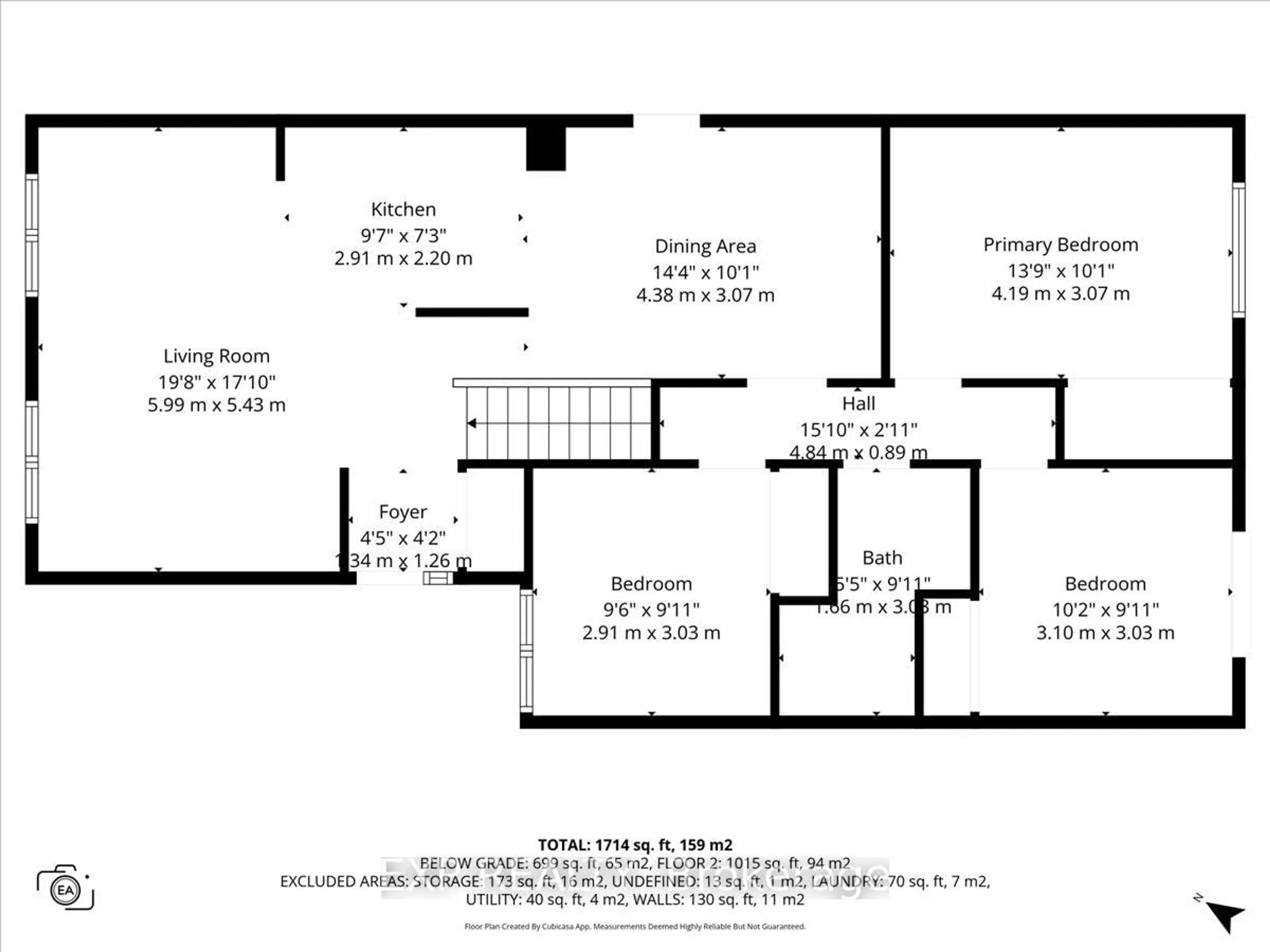 Floor plan for 290 Elderberry Terr, Ottawa Ontario K1E 1Z1