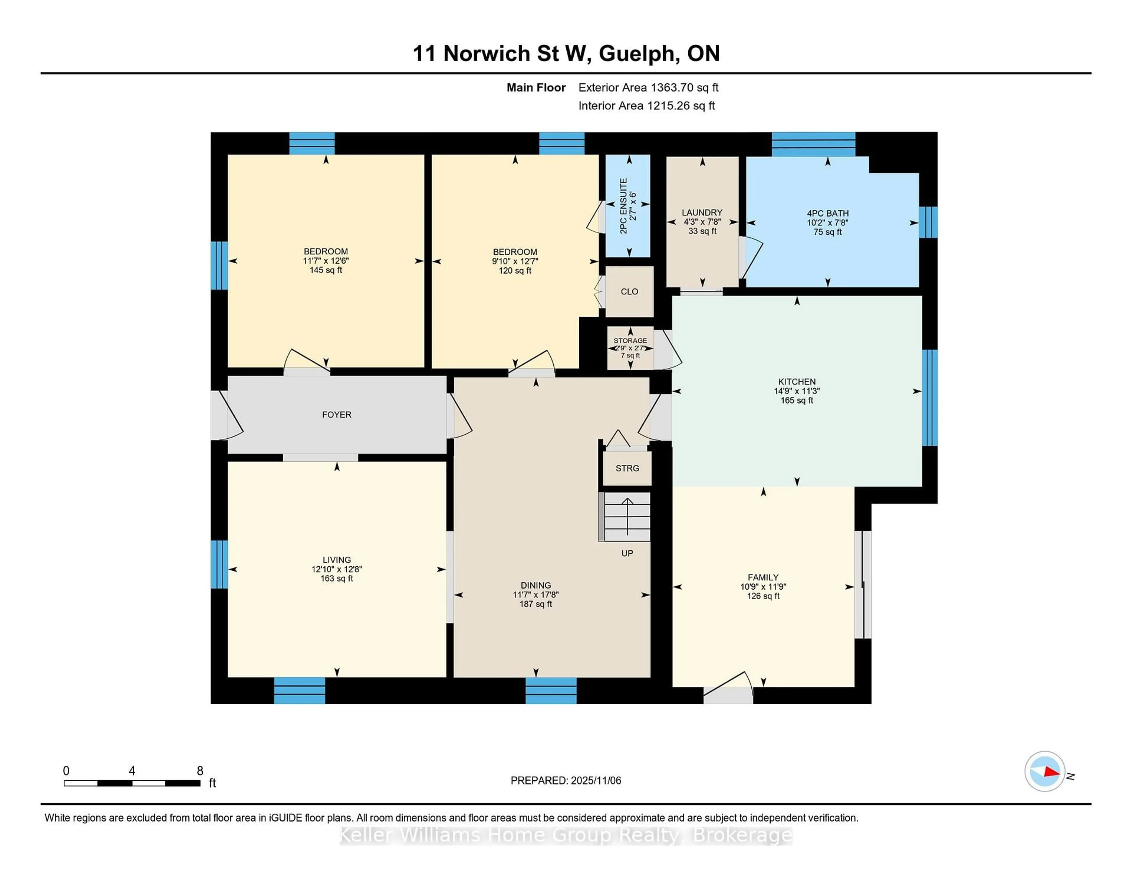 Floor plan for 11 Norwich St, Guelph Ontario N1H 2G8