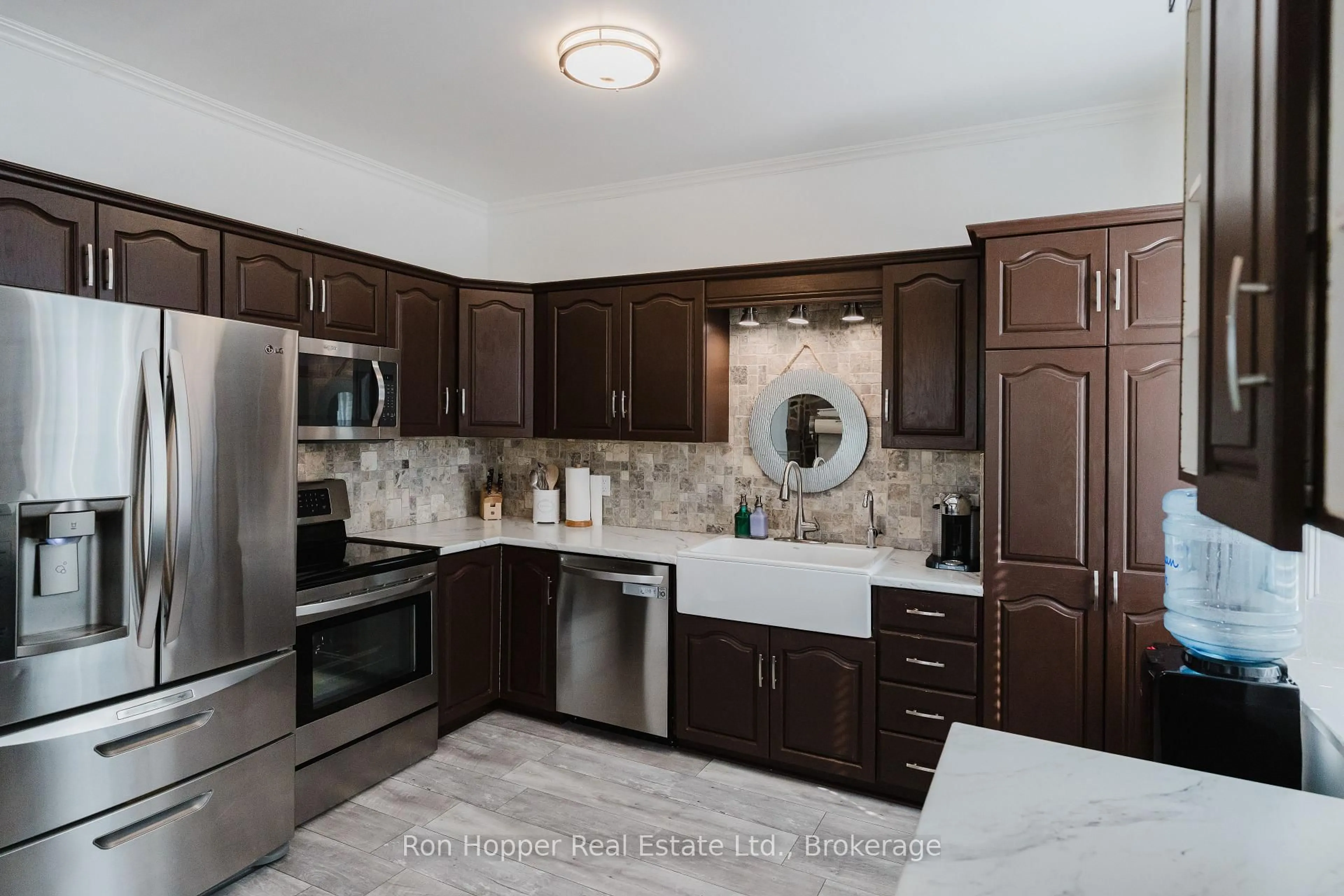 Contemporary kitchen, ceramic/tile floor for 521145 12 Concession, West Grey Ontario N0G 1S0