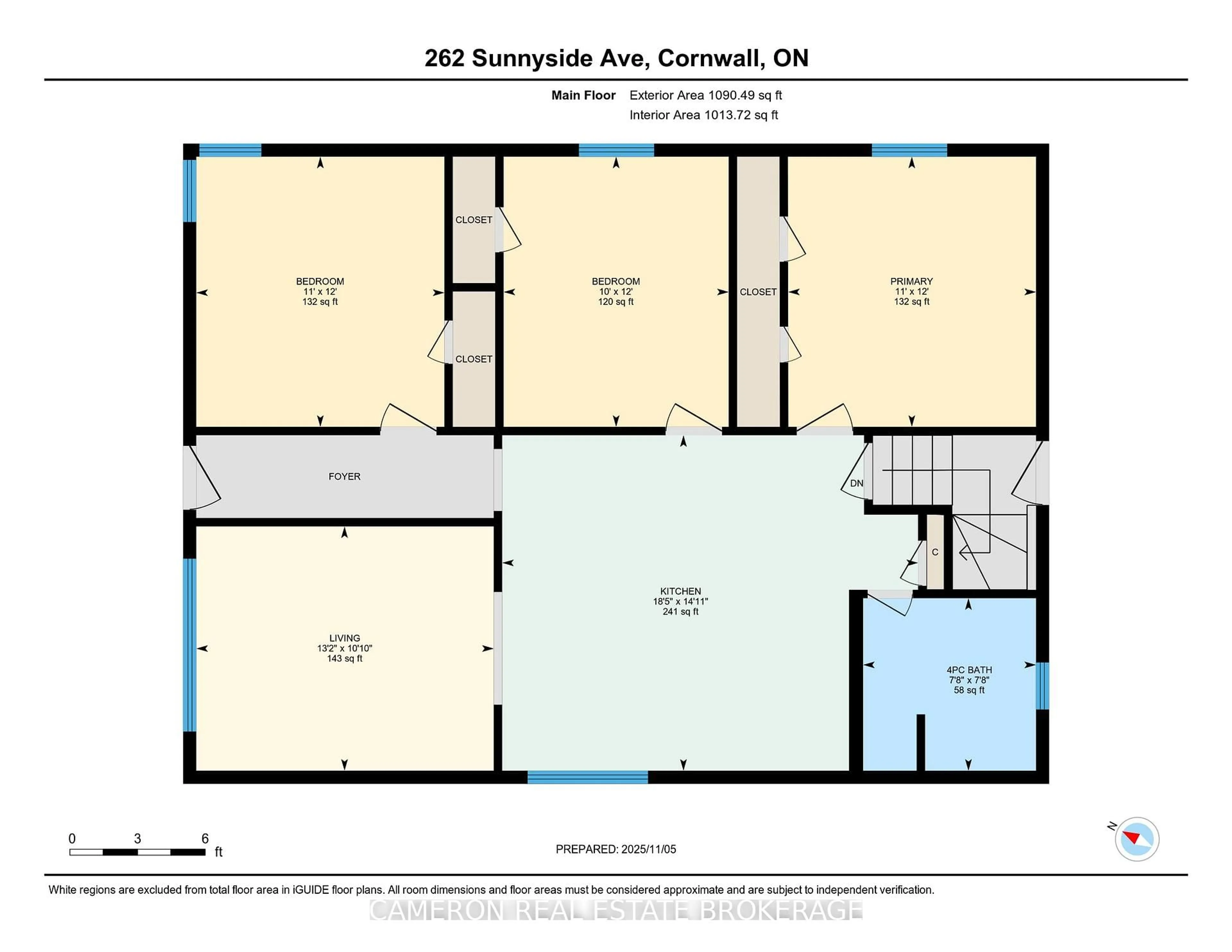 Floor plan for 262 Sunnyside Ave, Cornwall Ontario K6H 3E4